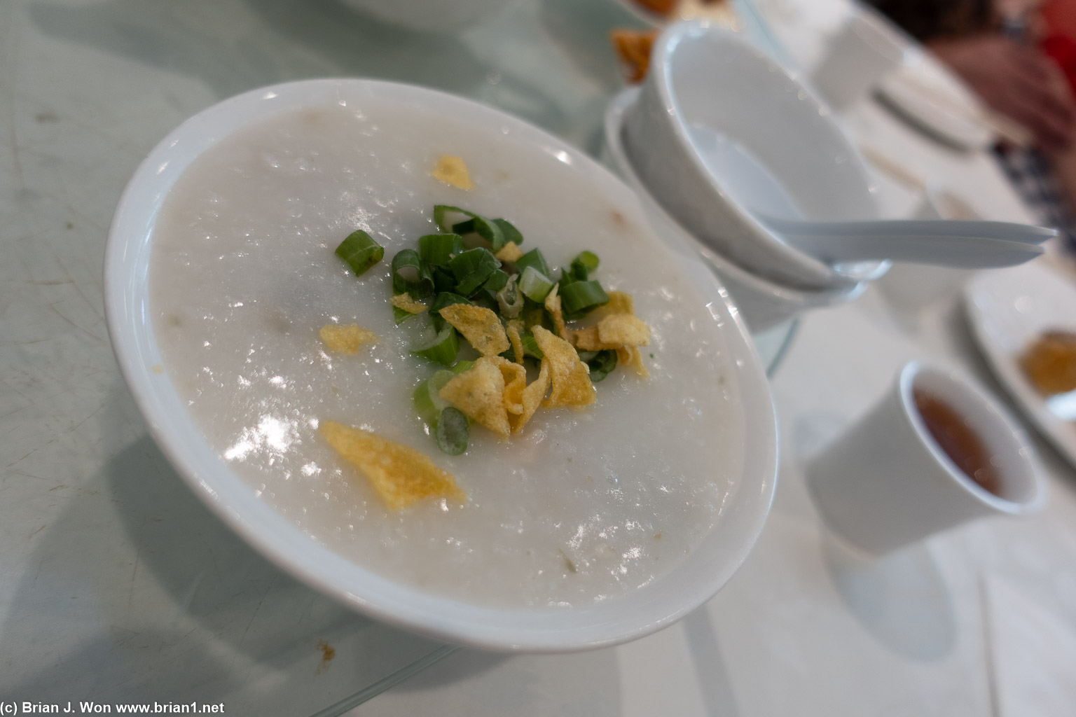 Pei dan sau yuk jook was okay.