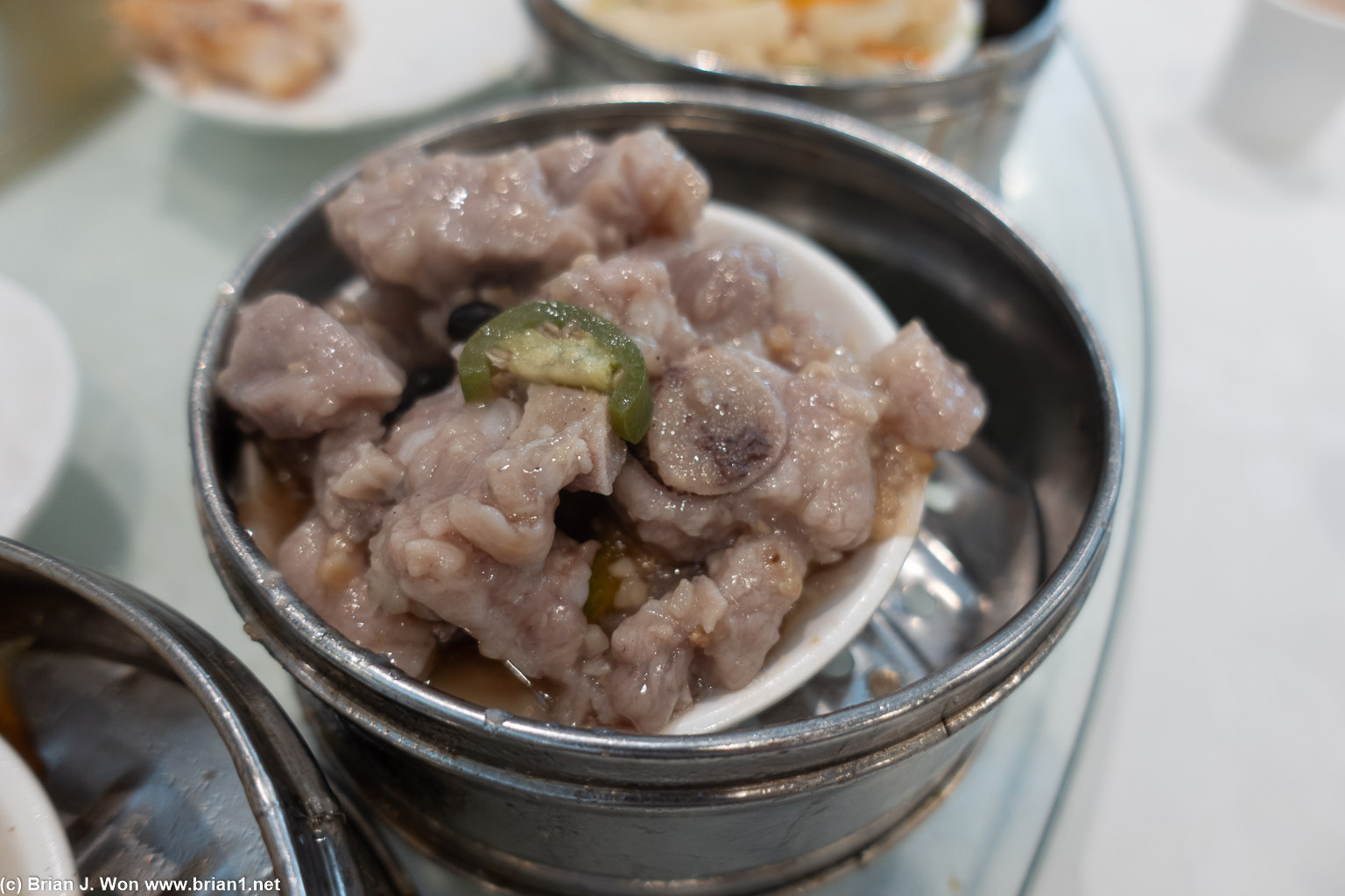 Pai gut (pork spareribs) also good.