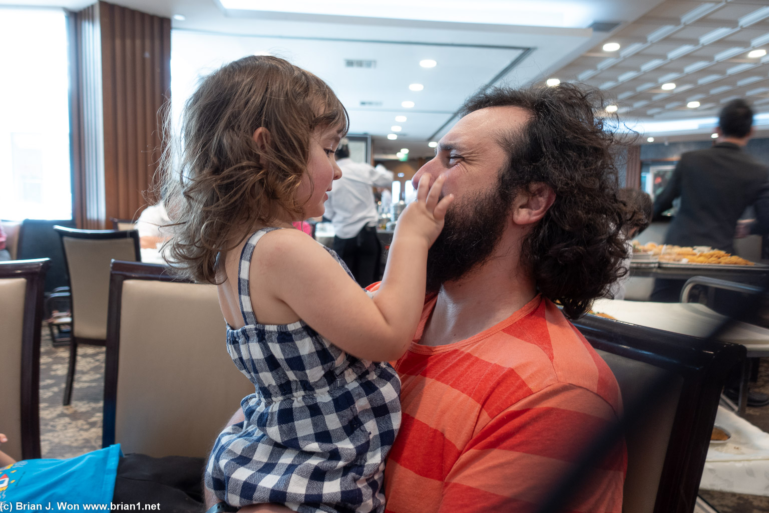 Father and daughter.