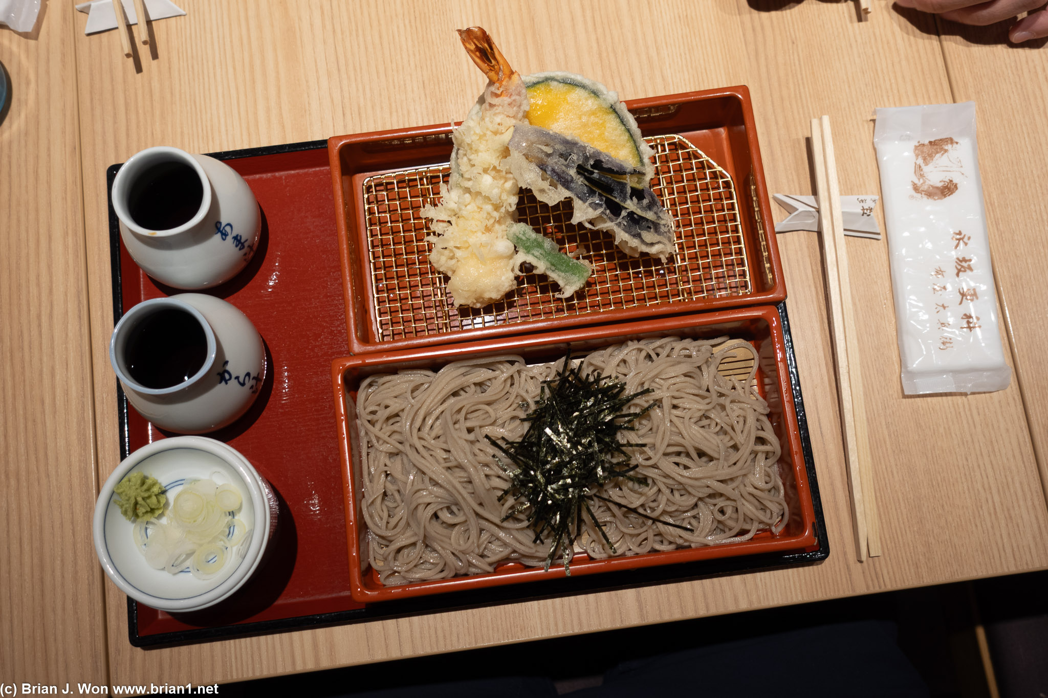 Nagasaka Sarashina Soba in the Terminal 1 pre-departure food court.