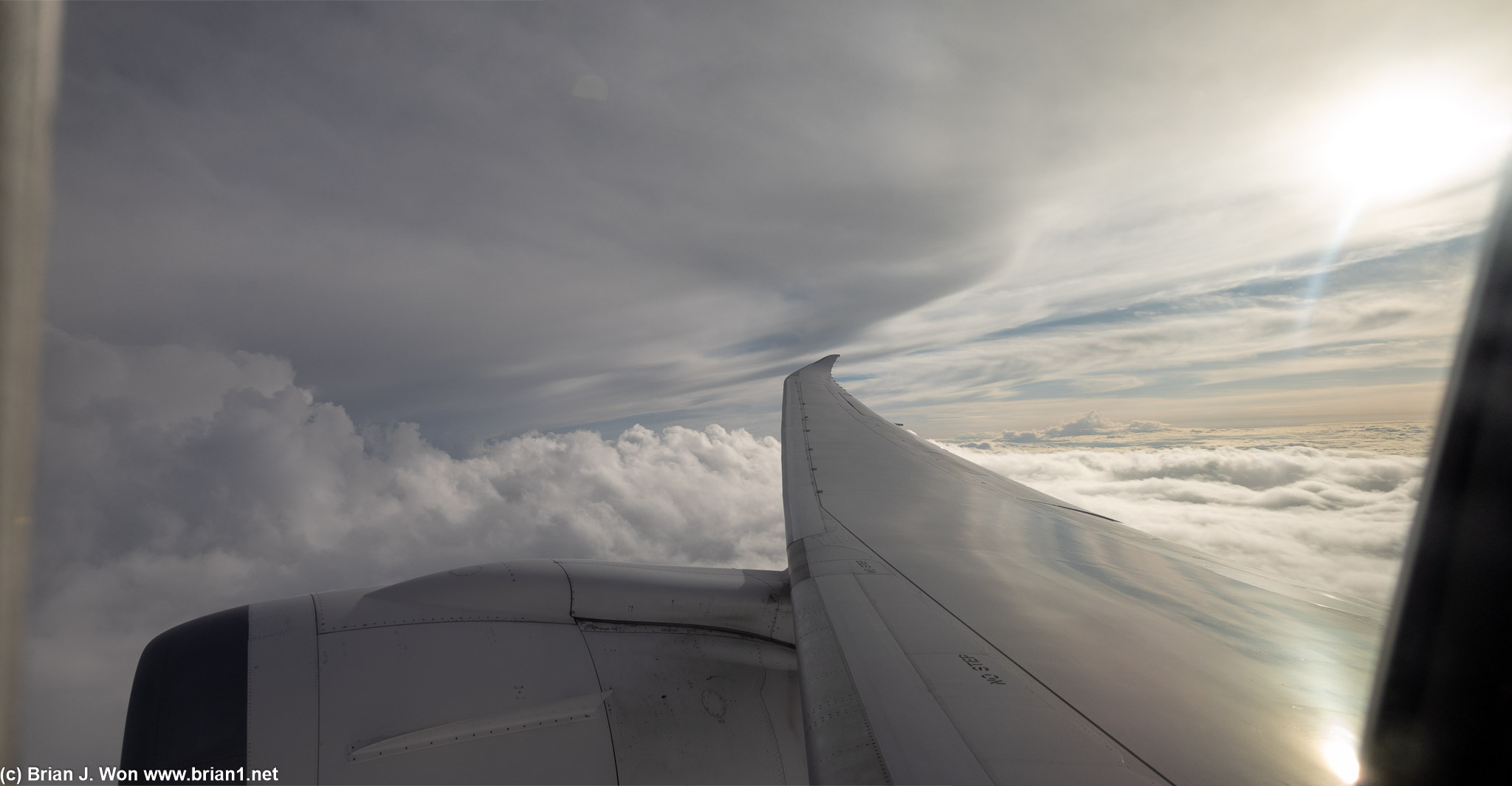 Layers and layers of clouds.