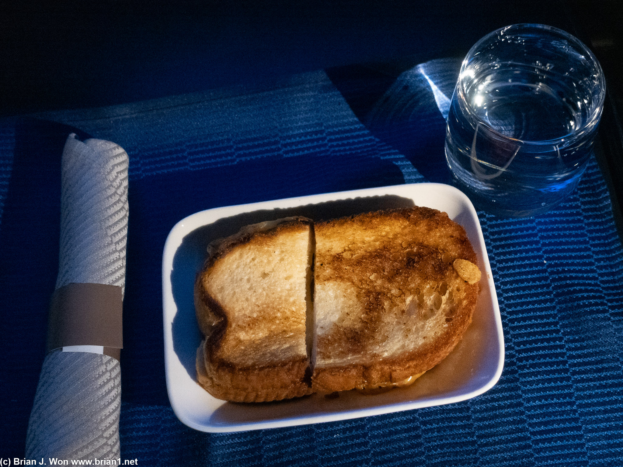 Mid-flight grilled cheese is also quite okay.