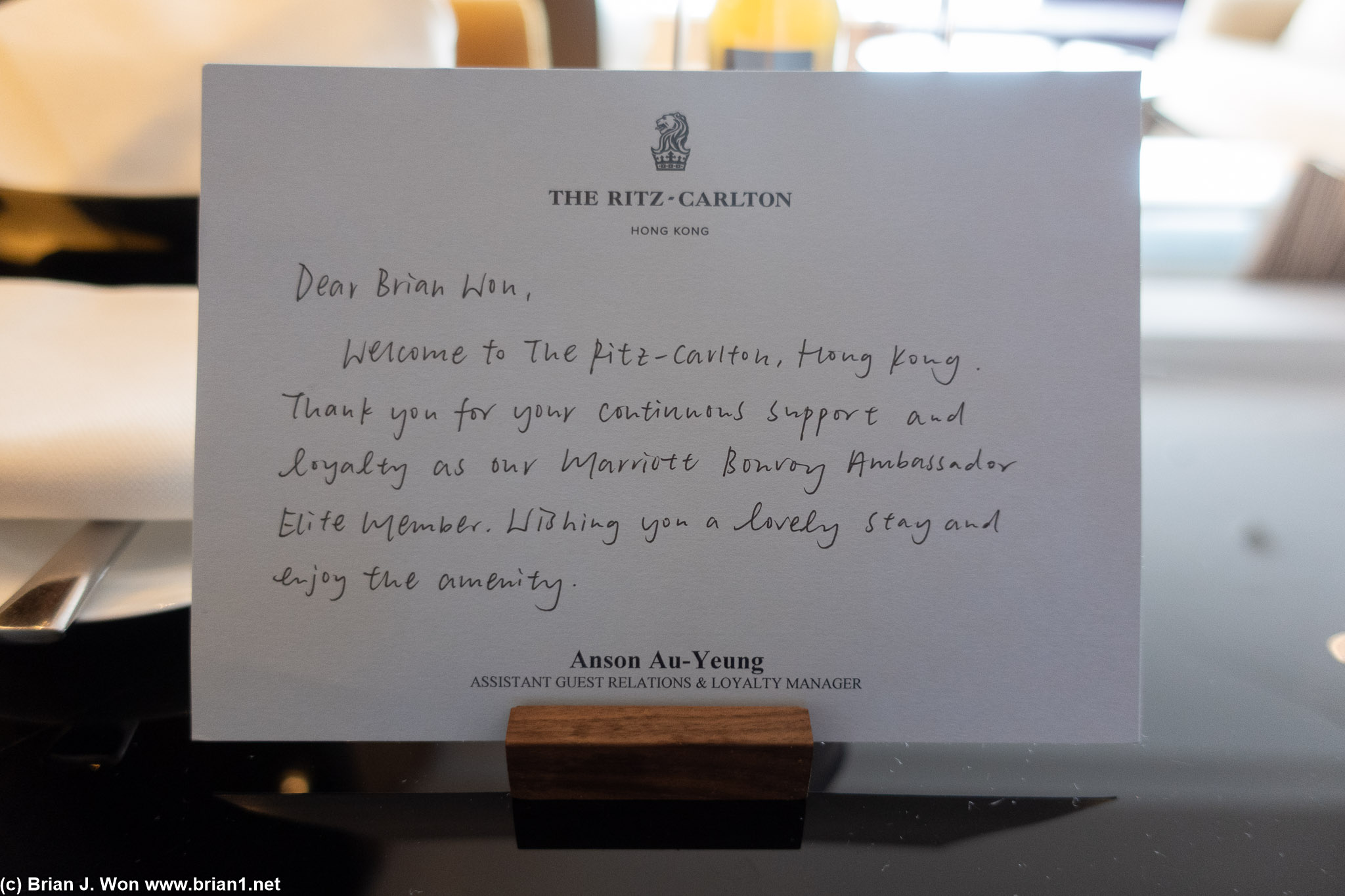 Proof I stay at hotels too much.