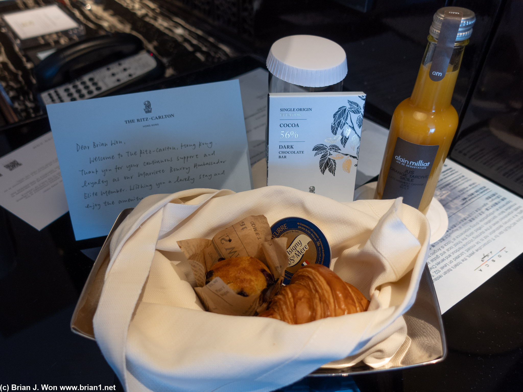 Welcome gift.