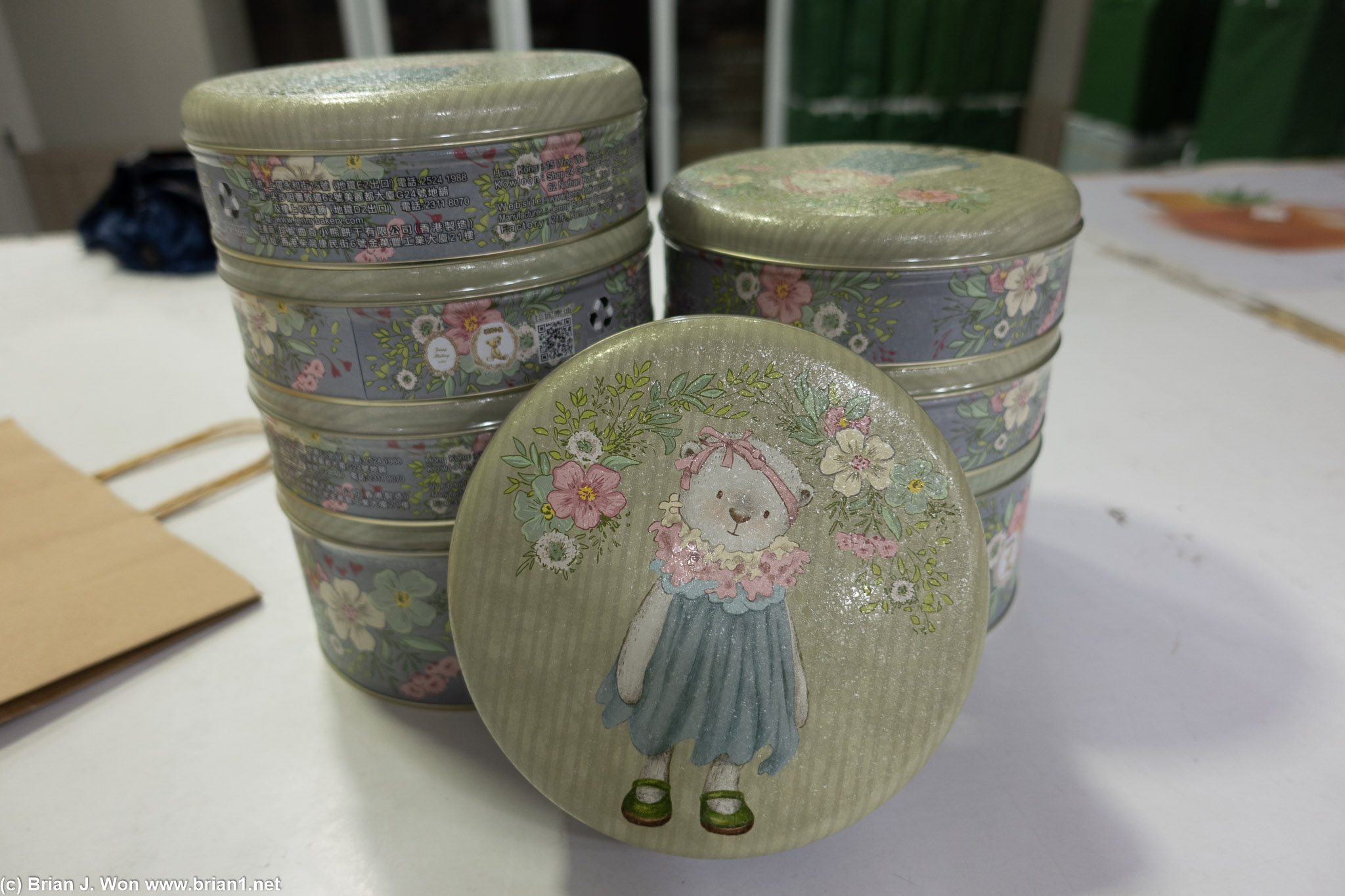 April's cookie tins.
