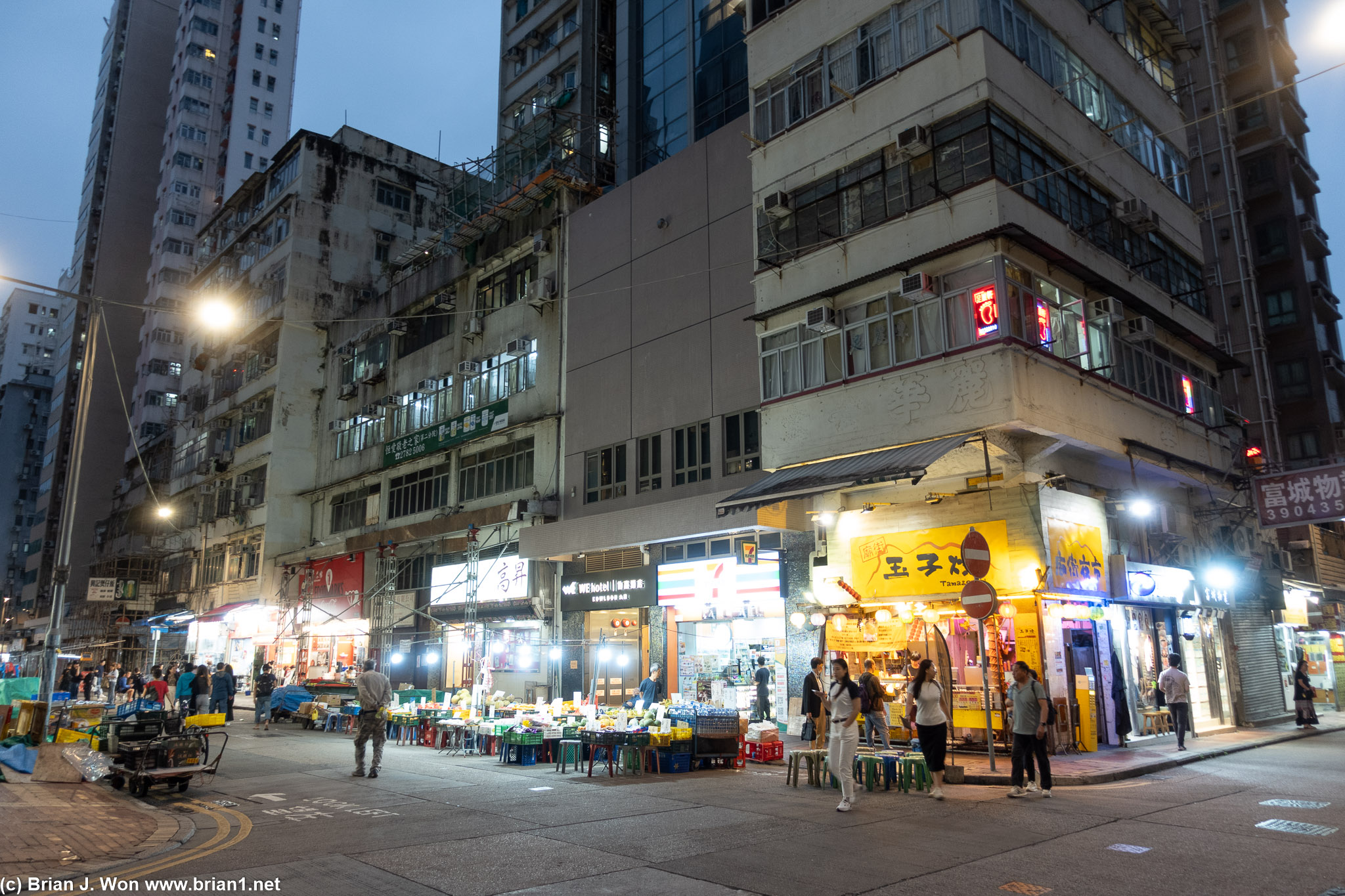 Strolling in Mong Kok.