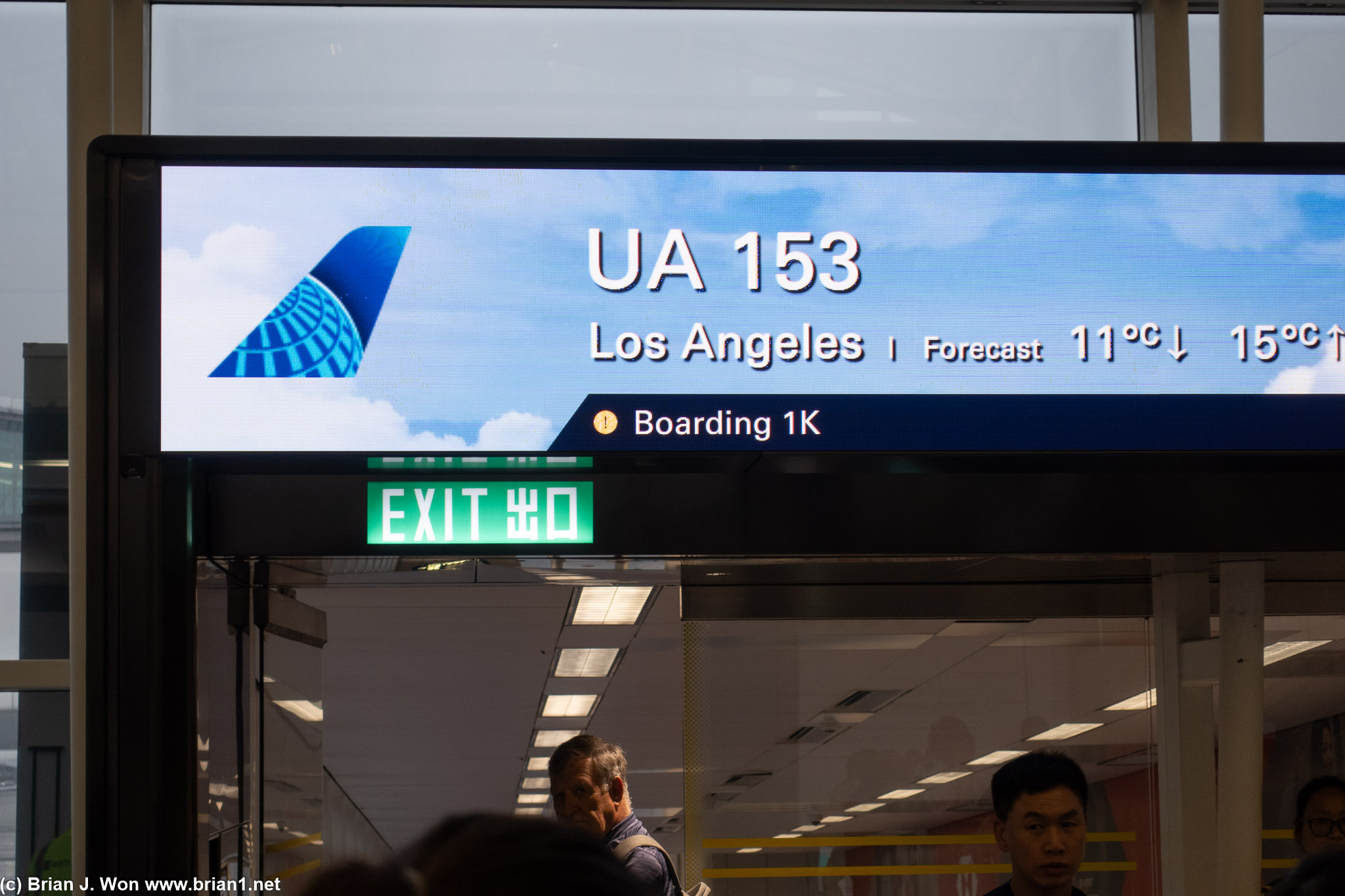 Boarding signage was great, actual boarding was pretty screwed up.