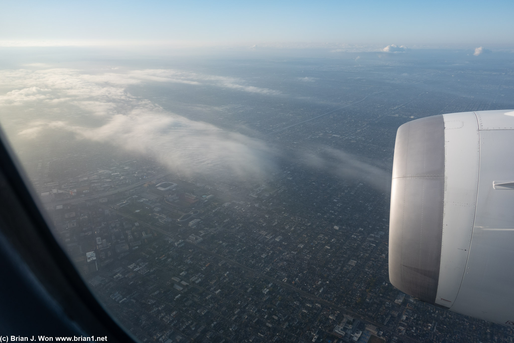 Clouds over Los Angeles.