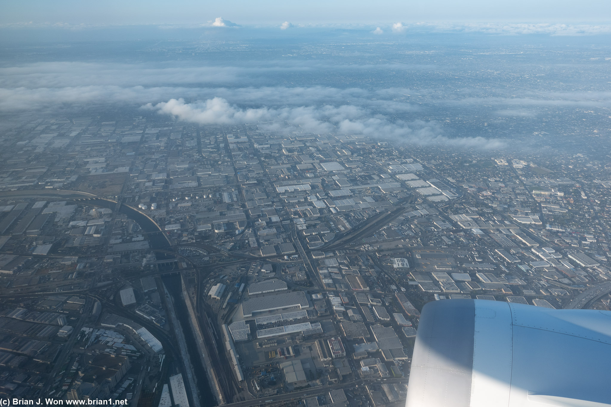 Clouds over Los Angeles.