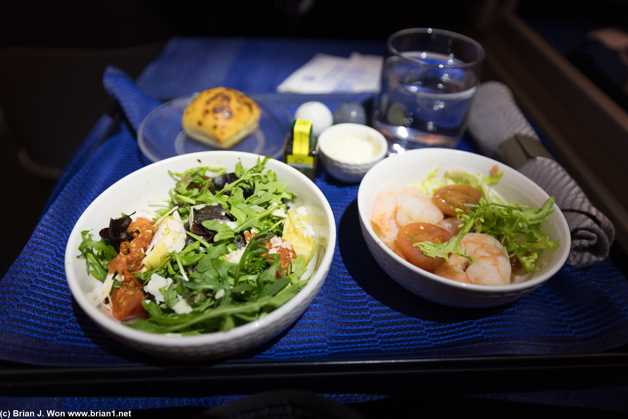 Salads have gotten better. Shrimp are also pretty good.