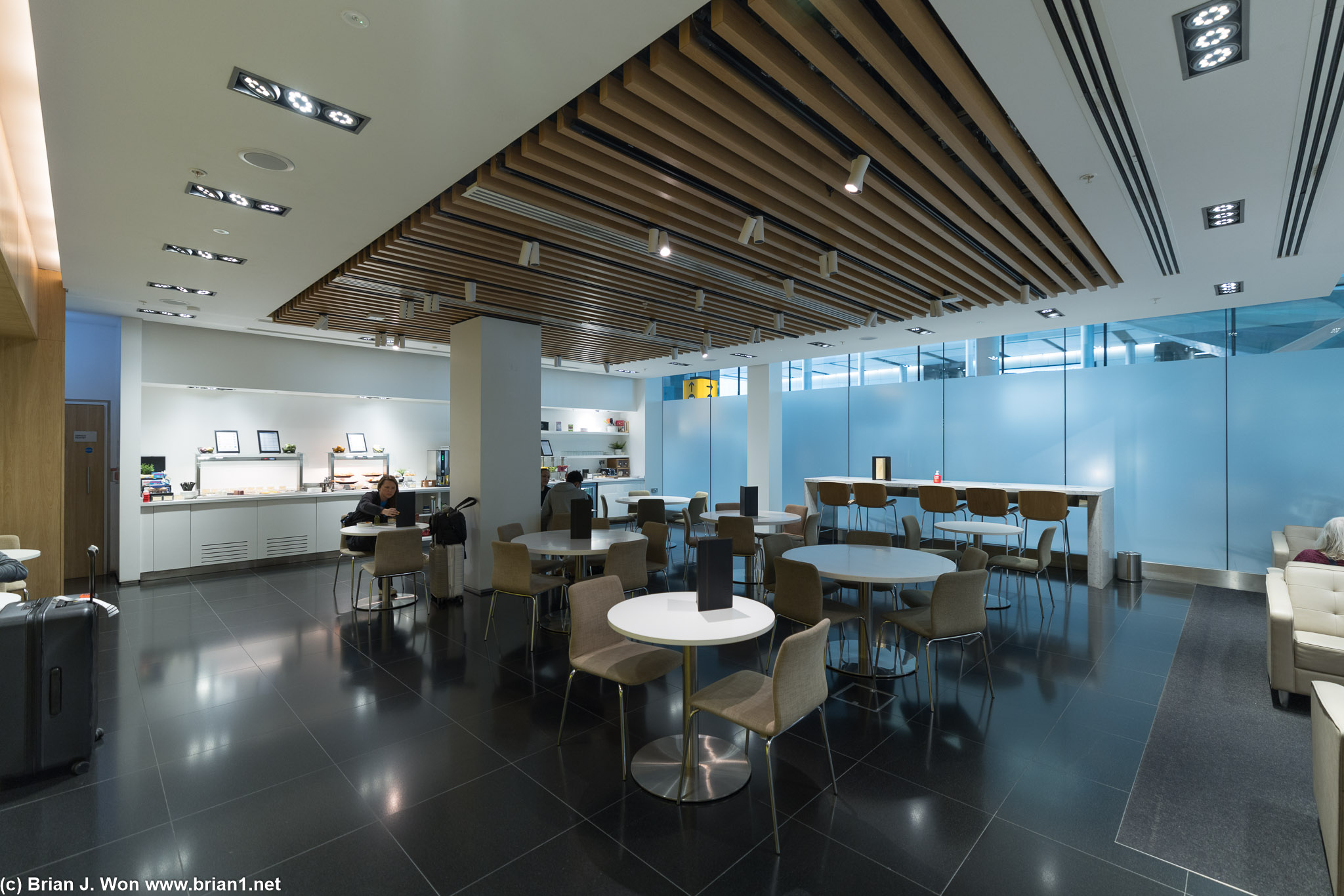 Arrivals lounge at Heathrow Terminal 2 hasn't changed much.