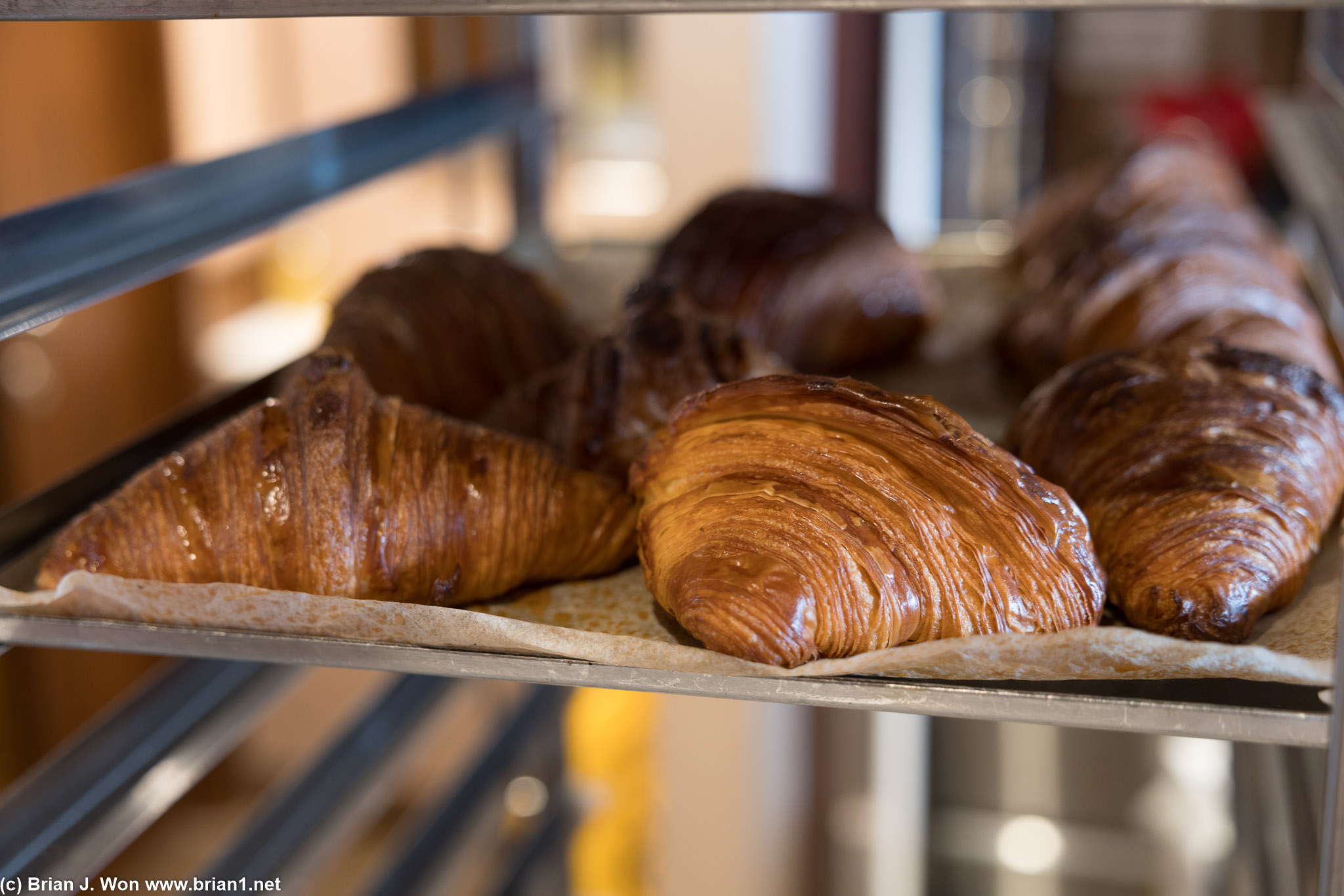Fresh croissants at Chai Guys.
