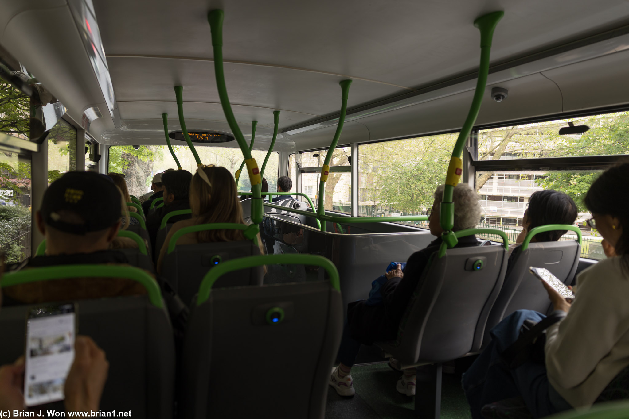London's famous double-decker buses.