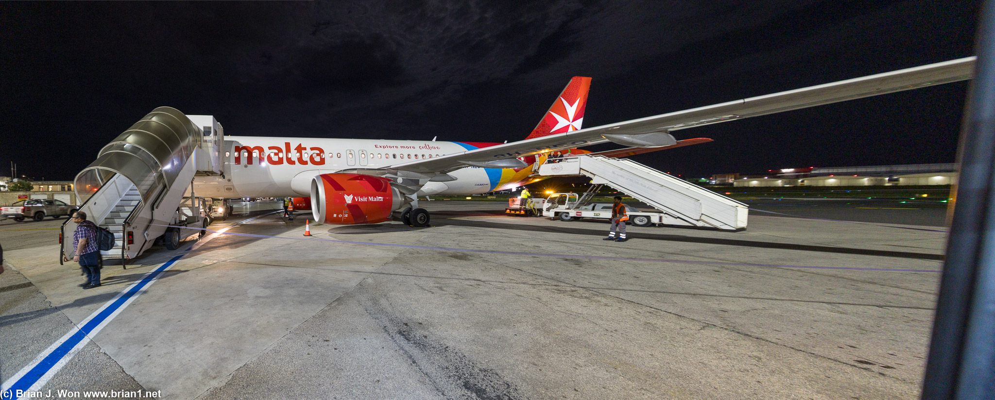 Arrived at nearly 1am in Malta.