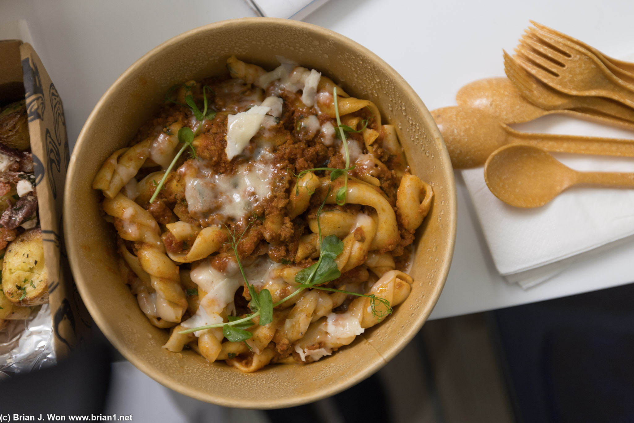 The bolognese is pretty good.