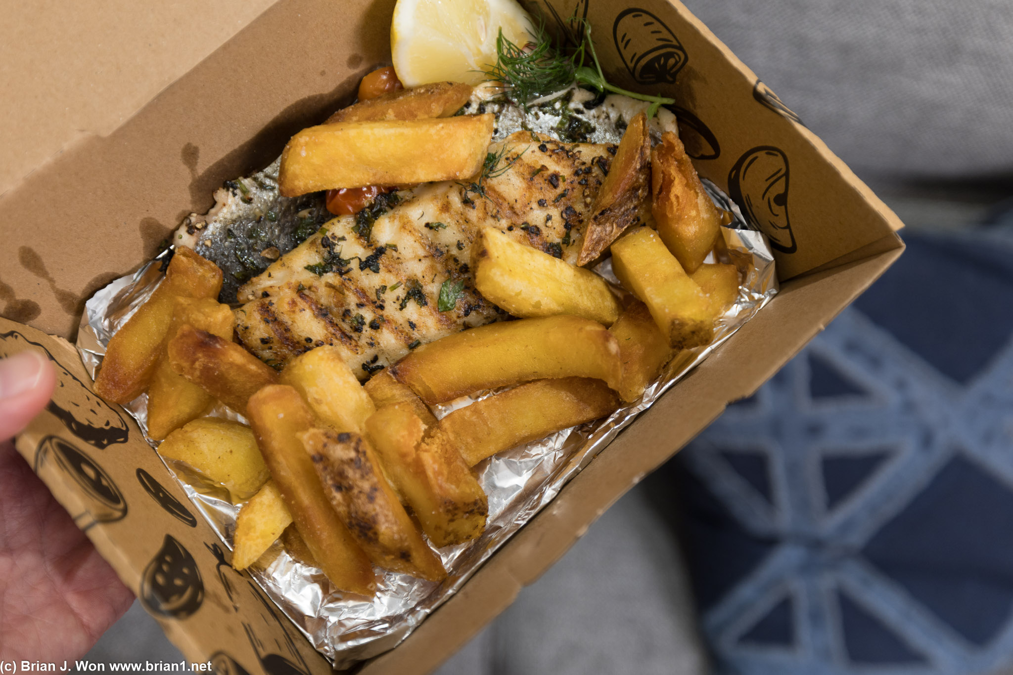 Sea bass did the job, too.