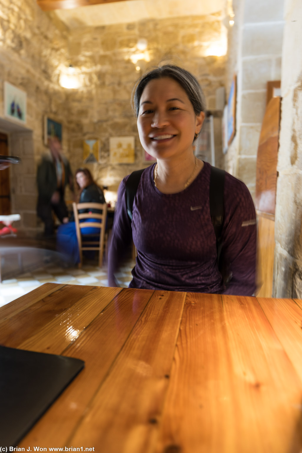 Beautiful smiles and slow shutter speeds.