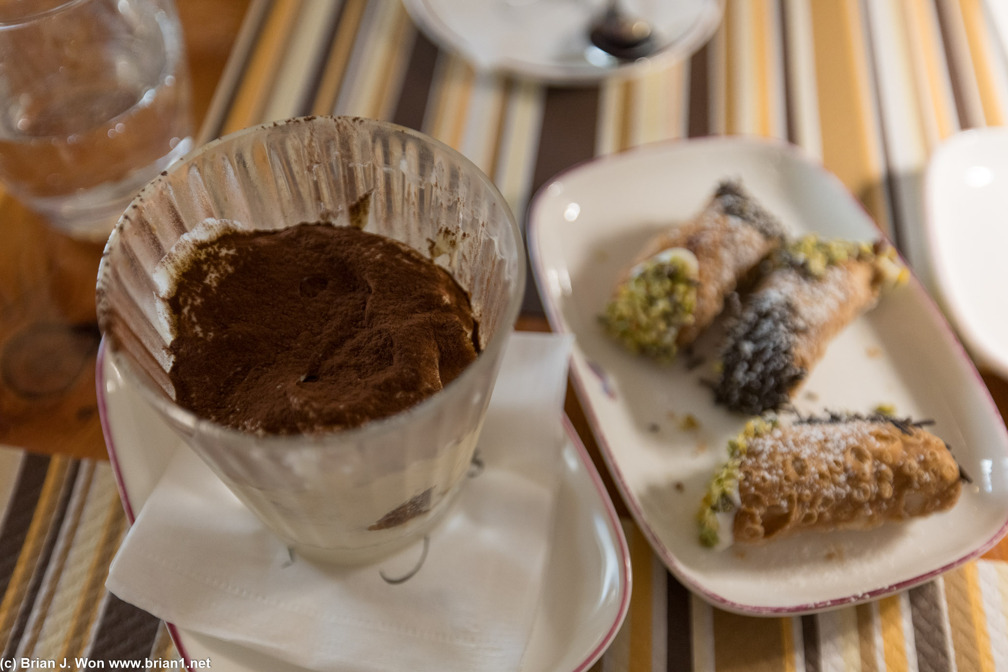 Tiramisu was good.