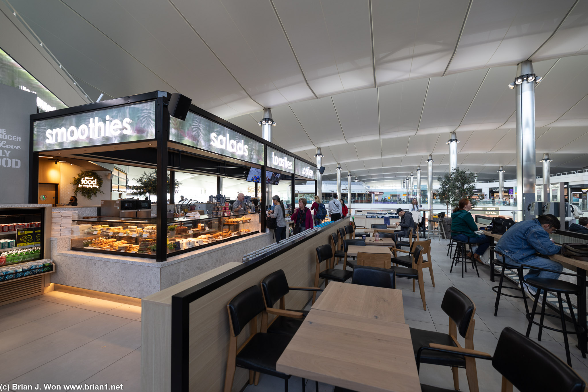 Jones the Grocer inside Terminal 2 at Heathrow Airport.