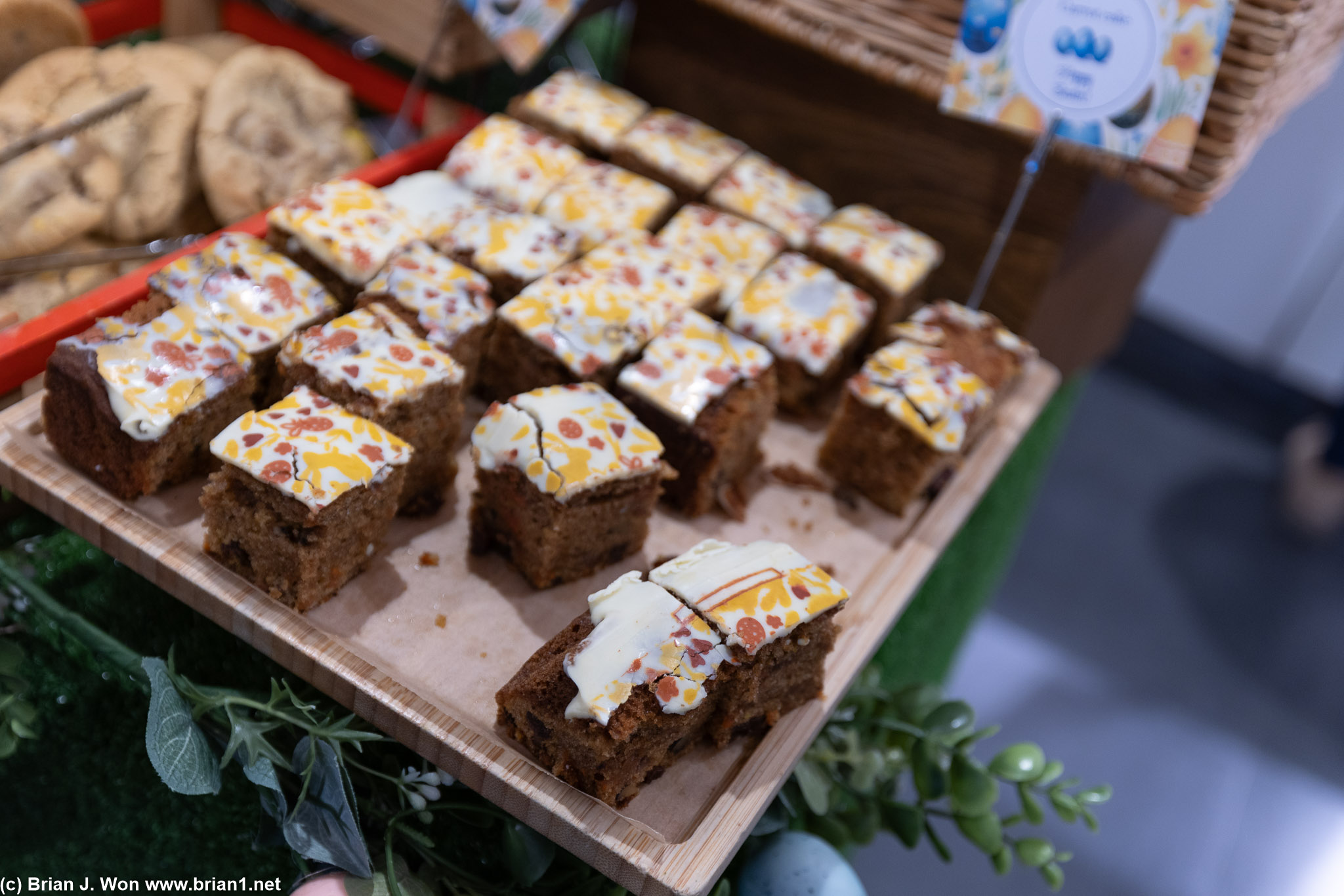 Carrot cake was a bit better.