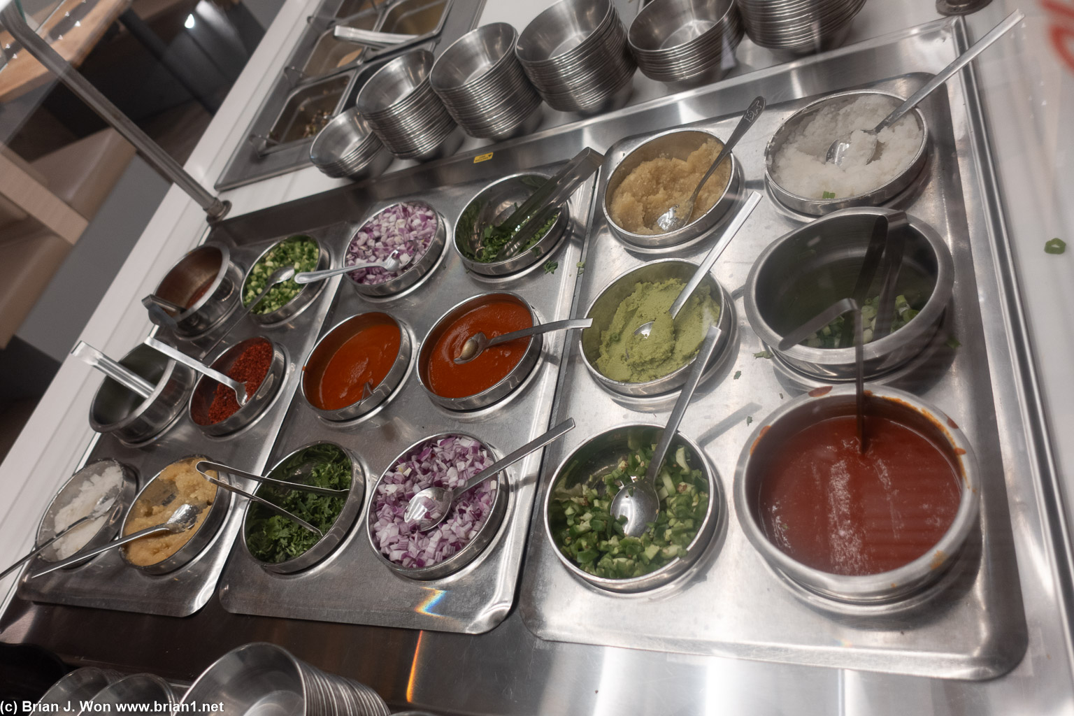 Sauces and condiments.