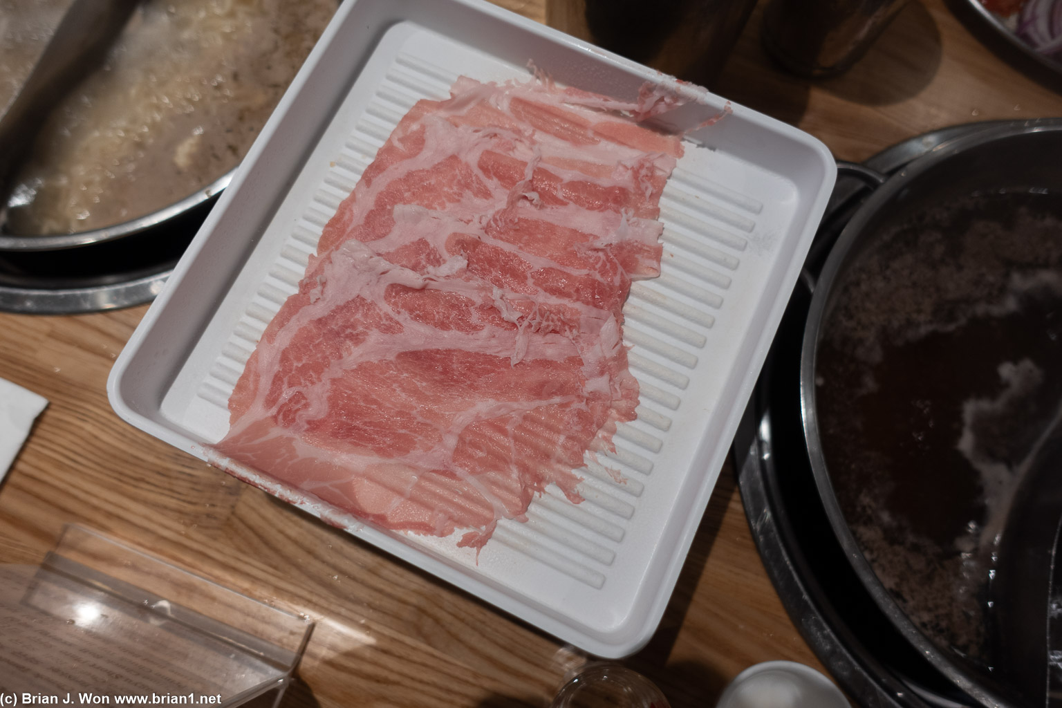 #6 pork collar was cut way too thin.