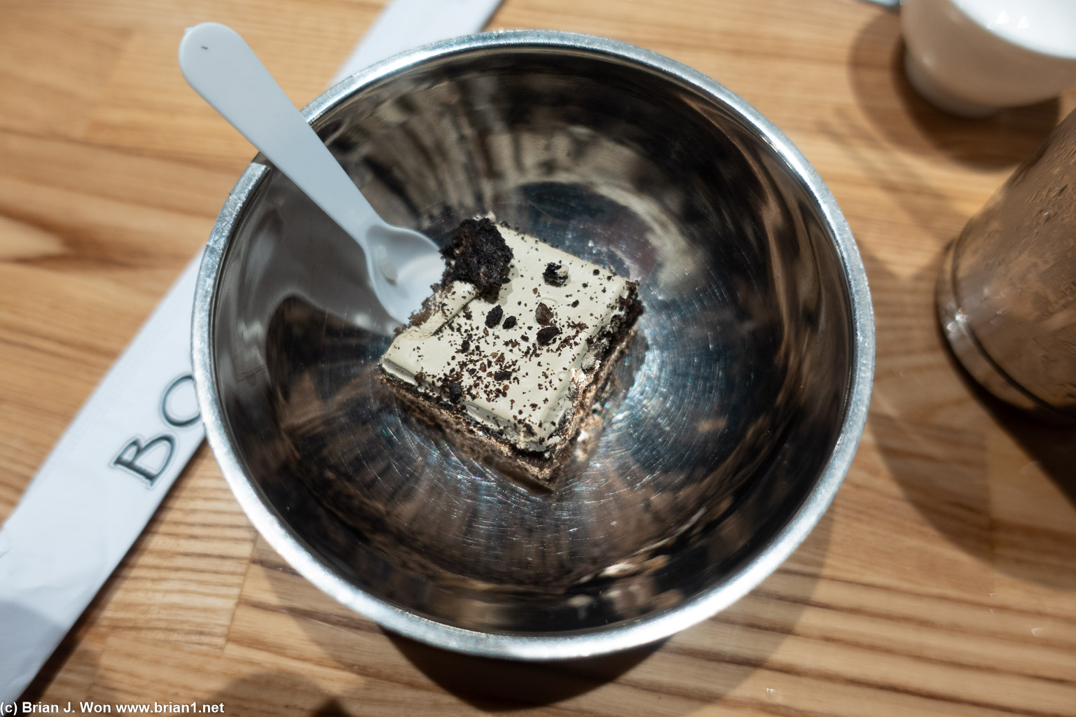 Oreo cake was meh, too dry.