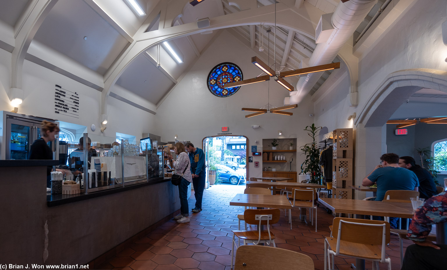 Inside Tartine Santa Monica.