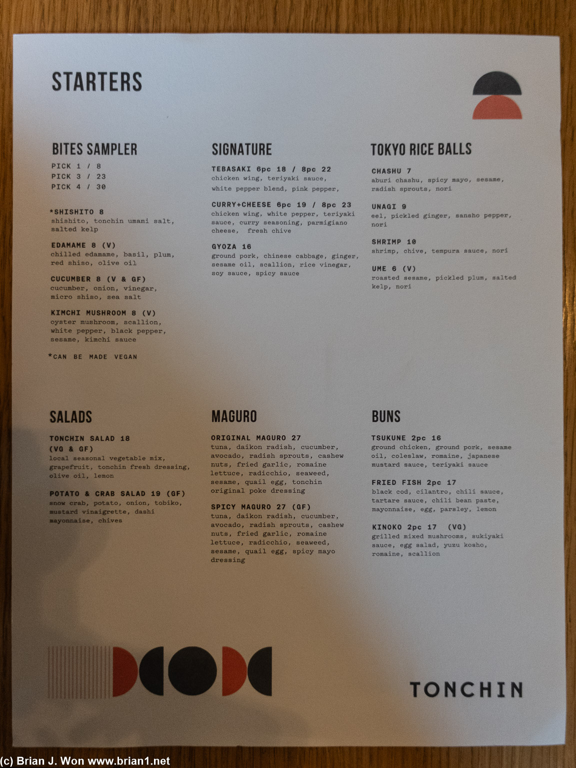 Menu.