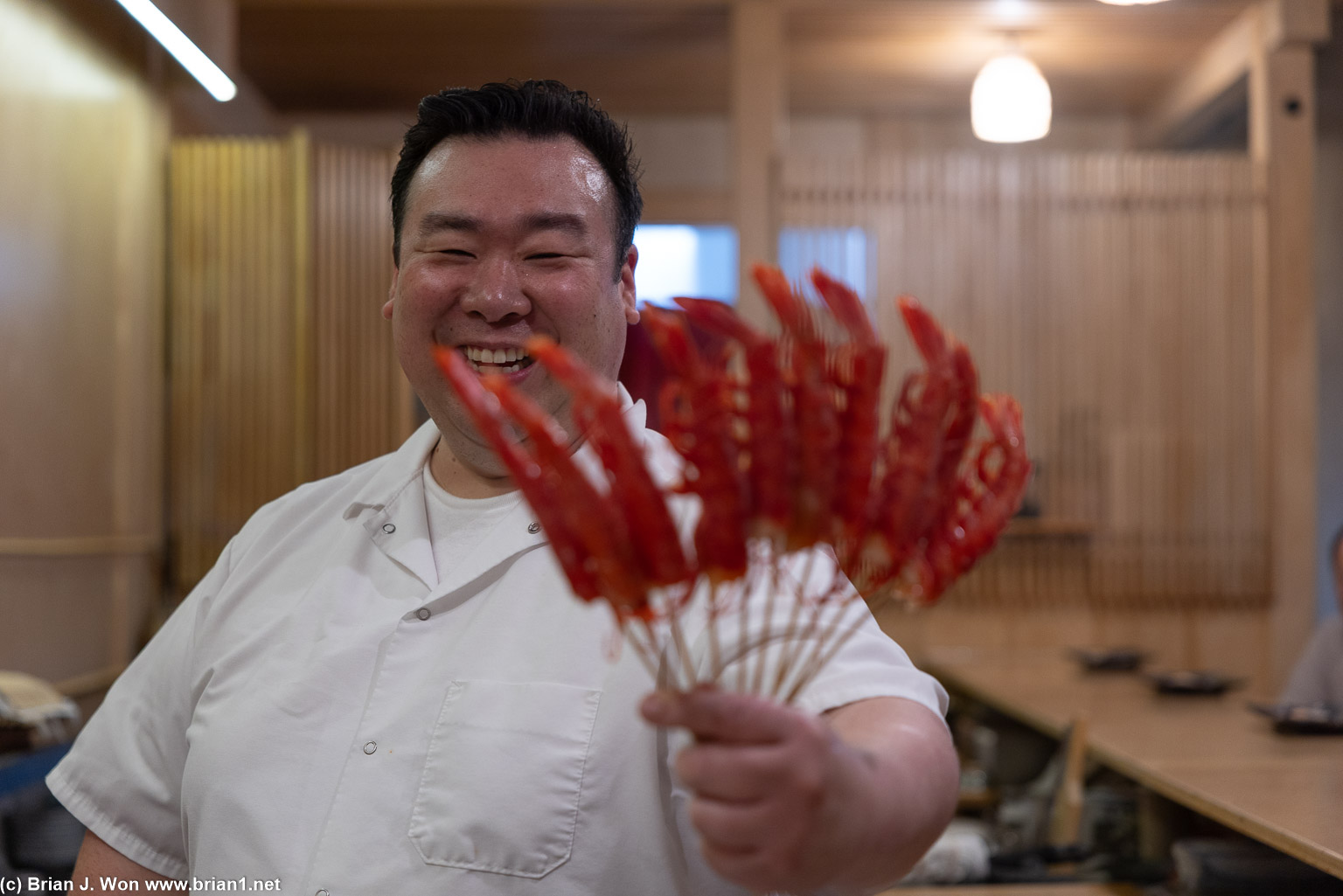 Chef Daniel-son's trademark Spanish shrimp.