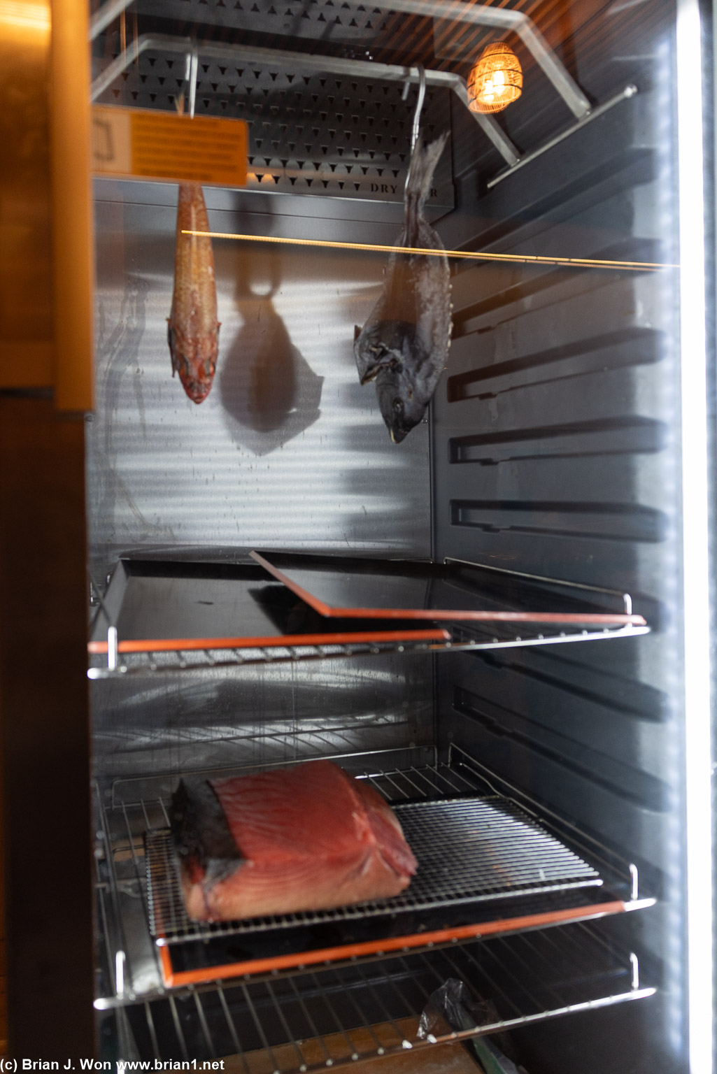 Dry-aging fish.