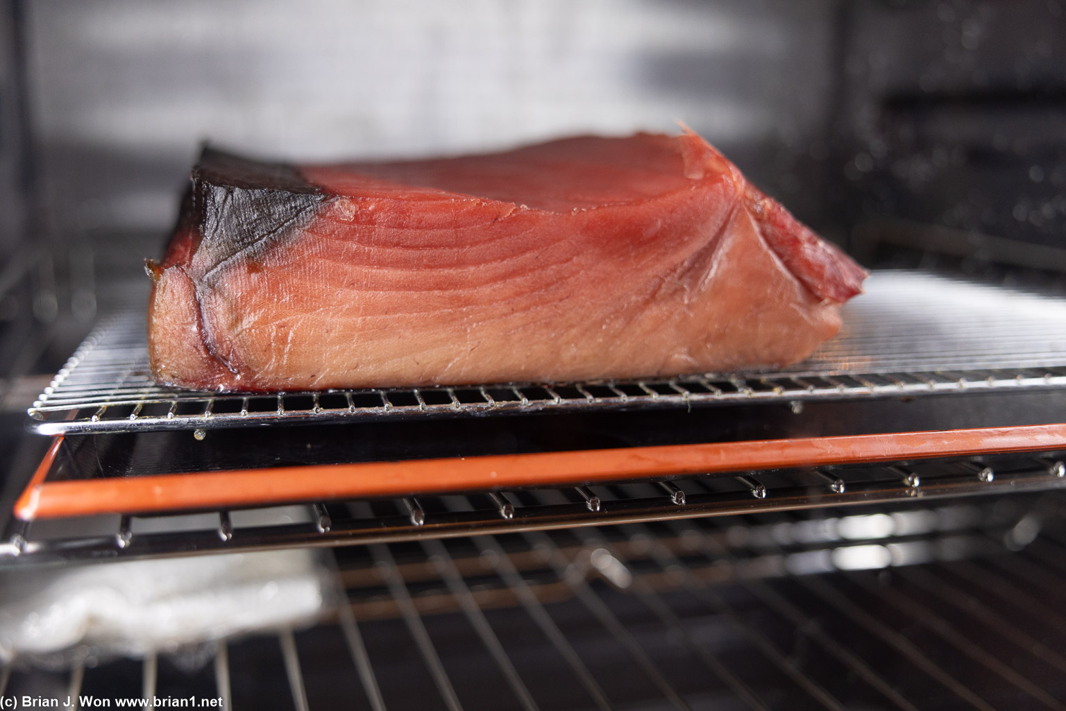Dry-aging tuna.