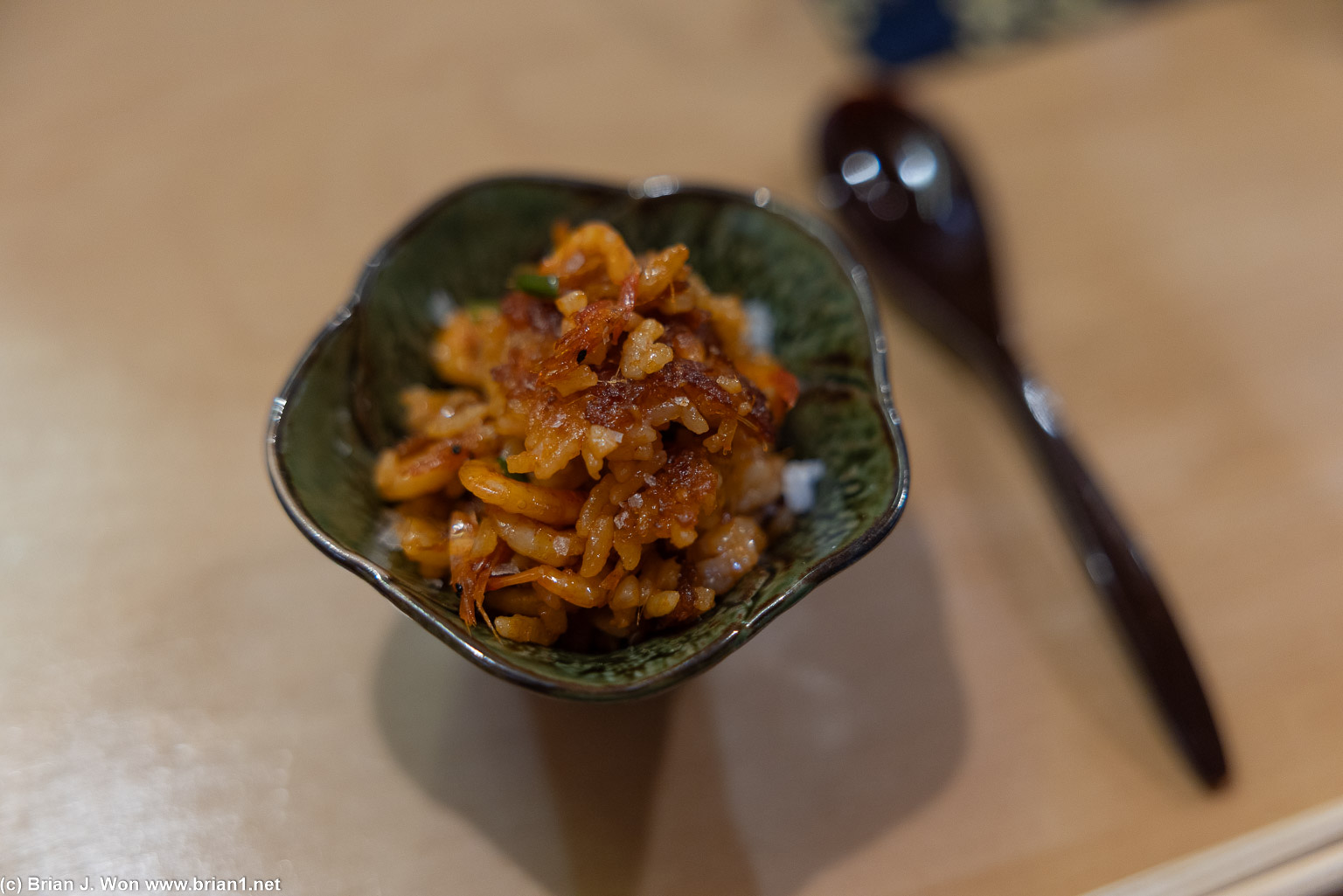 Cherry blossom shrimp stone pot rice.
