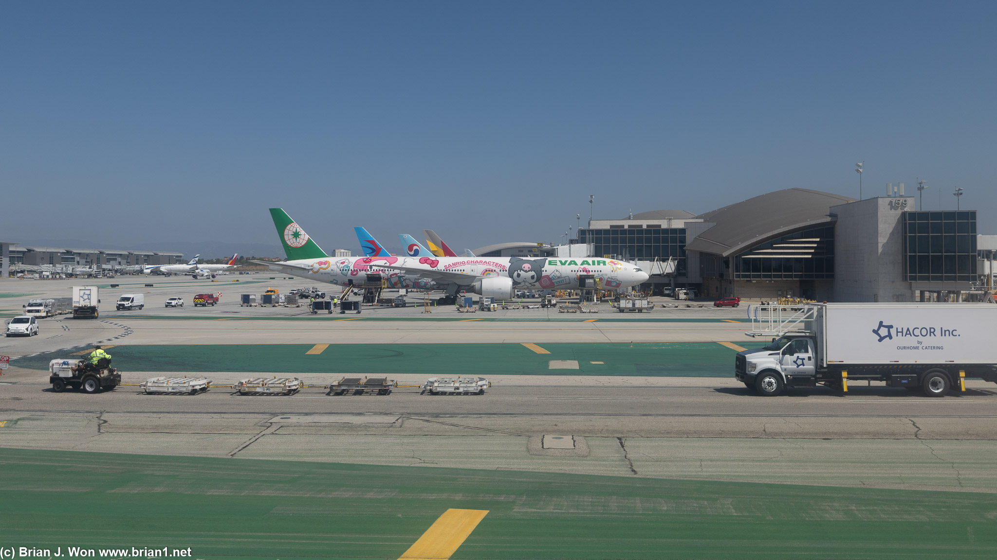 EVA Air Sanrio-themed Boeing 777-300ER.
