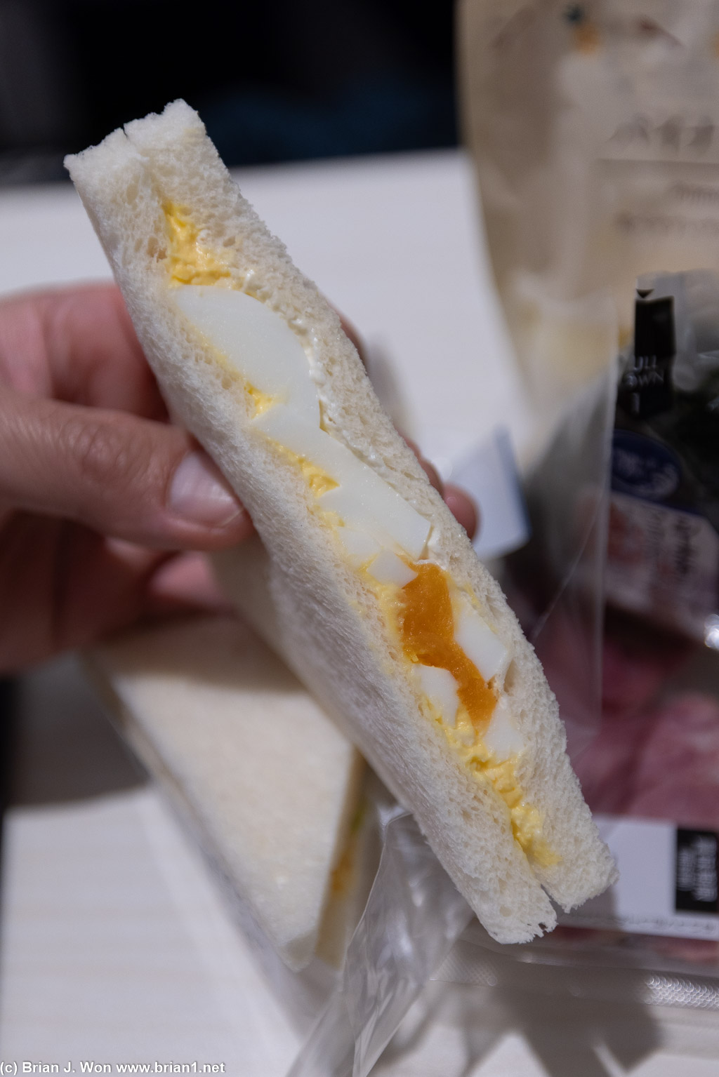 Egg salad sandwich.