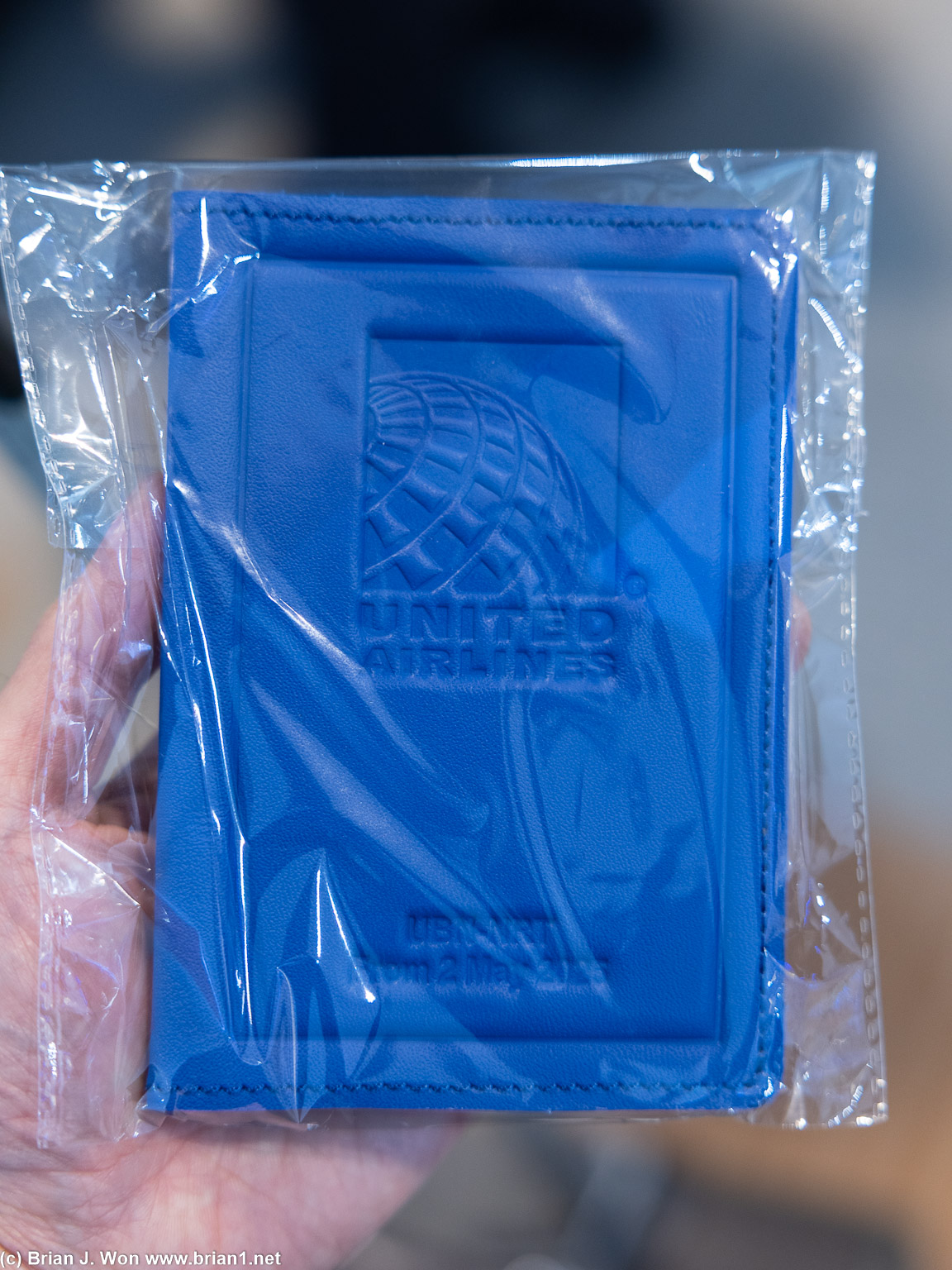 Commemorative passport holder.