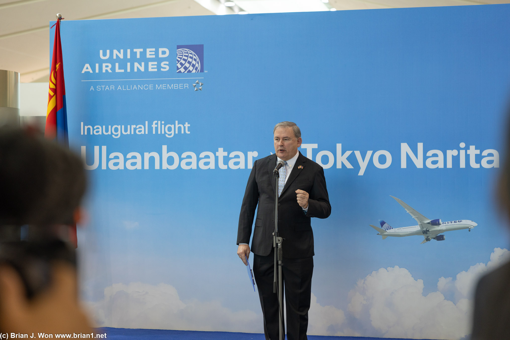 Walter Dias, regional director of sales for United Airlines.