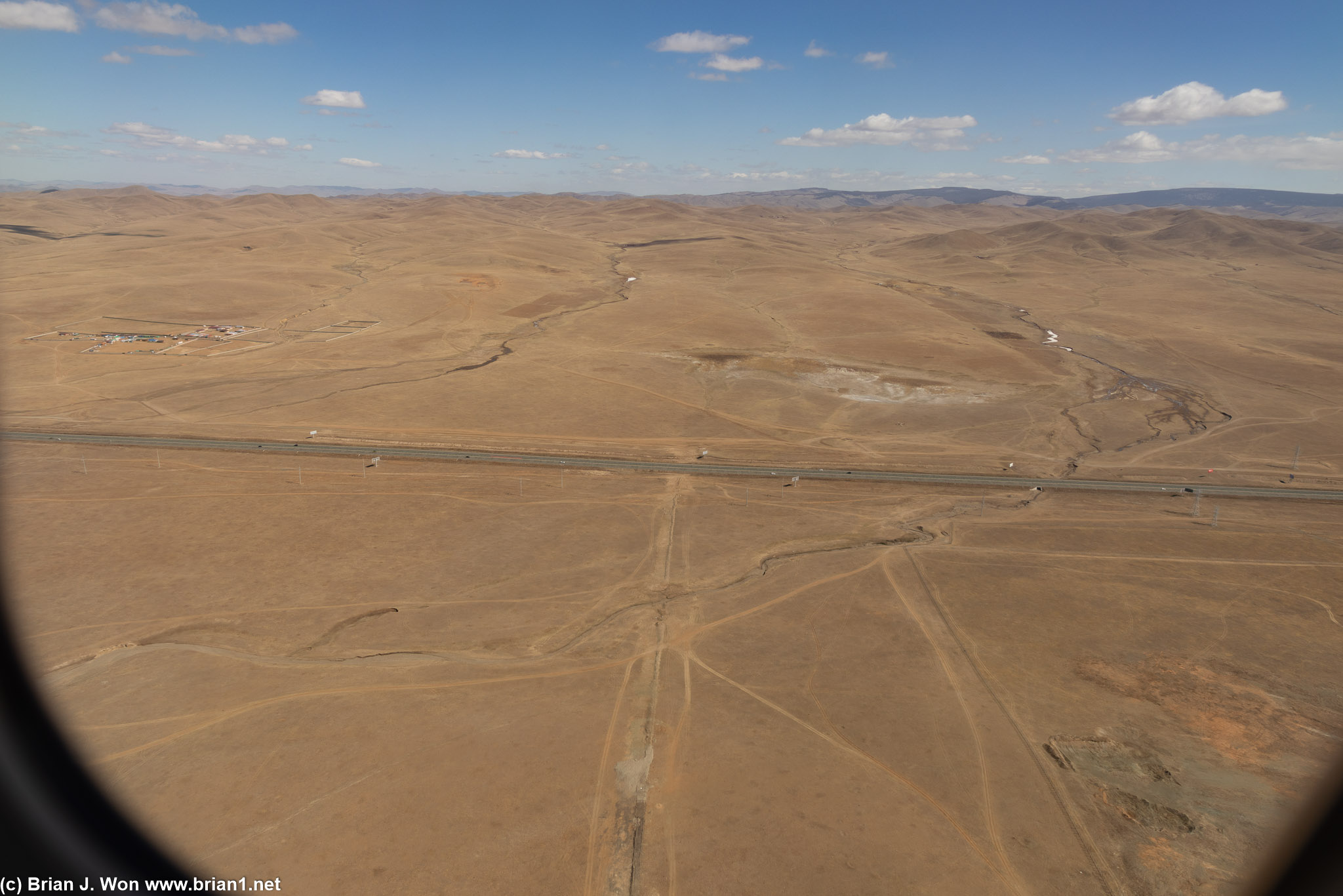 Taking off. Ulaanbaatar is over 4,000 feet elevation so quite a challenge.