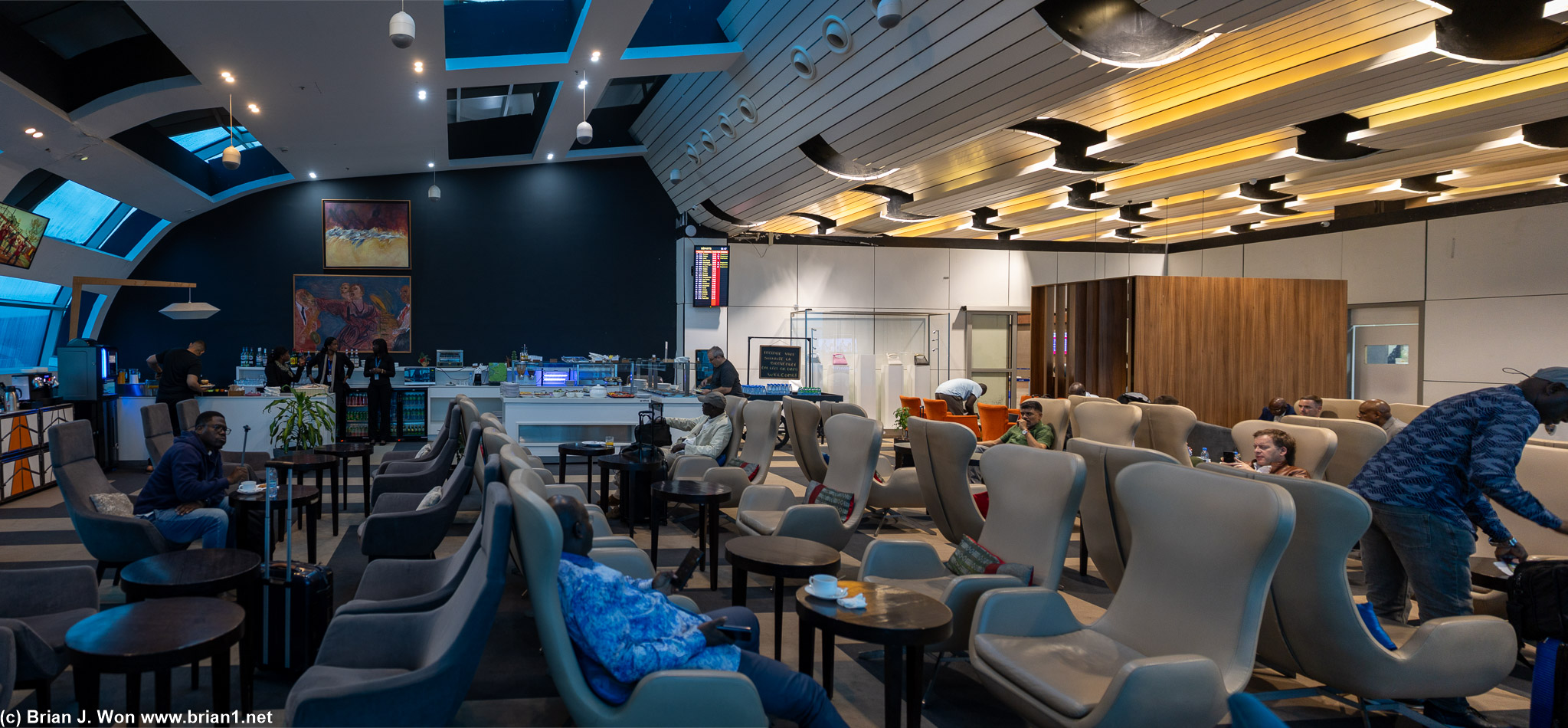 Lounge was basic but nicely done.