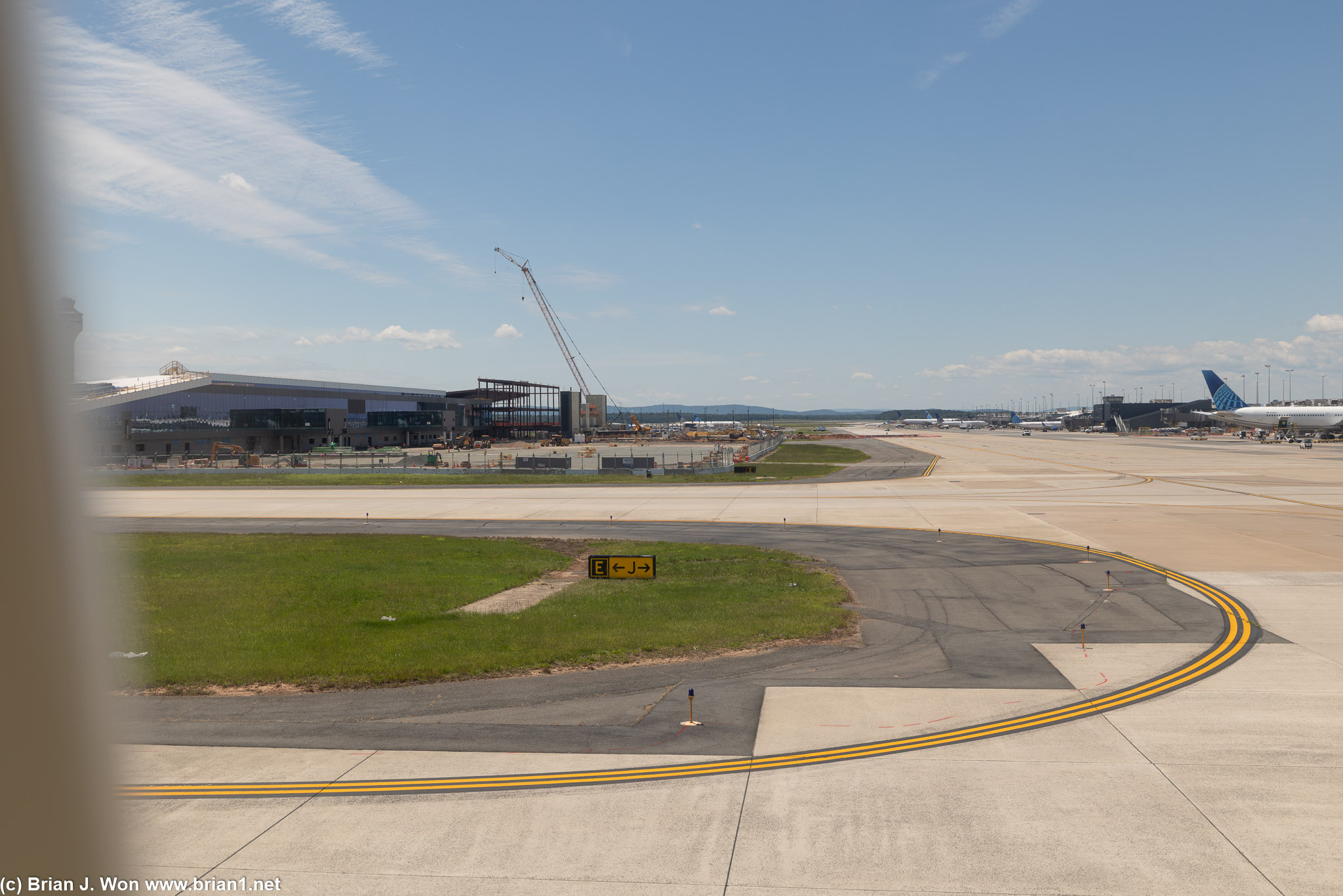 Landed at IAD. Construction of Concourse E at IAD is underway.