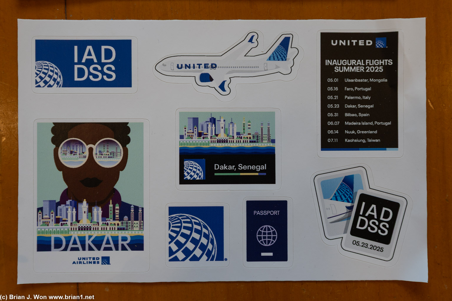 Stickers are new.