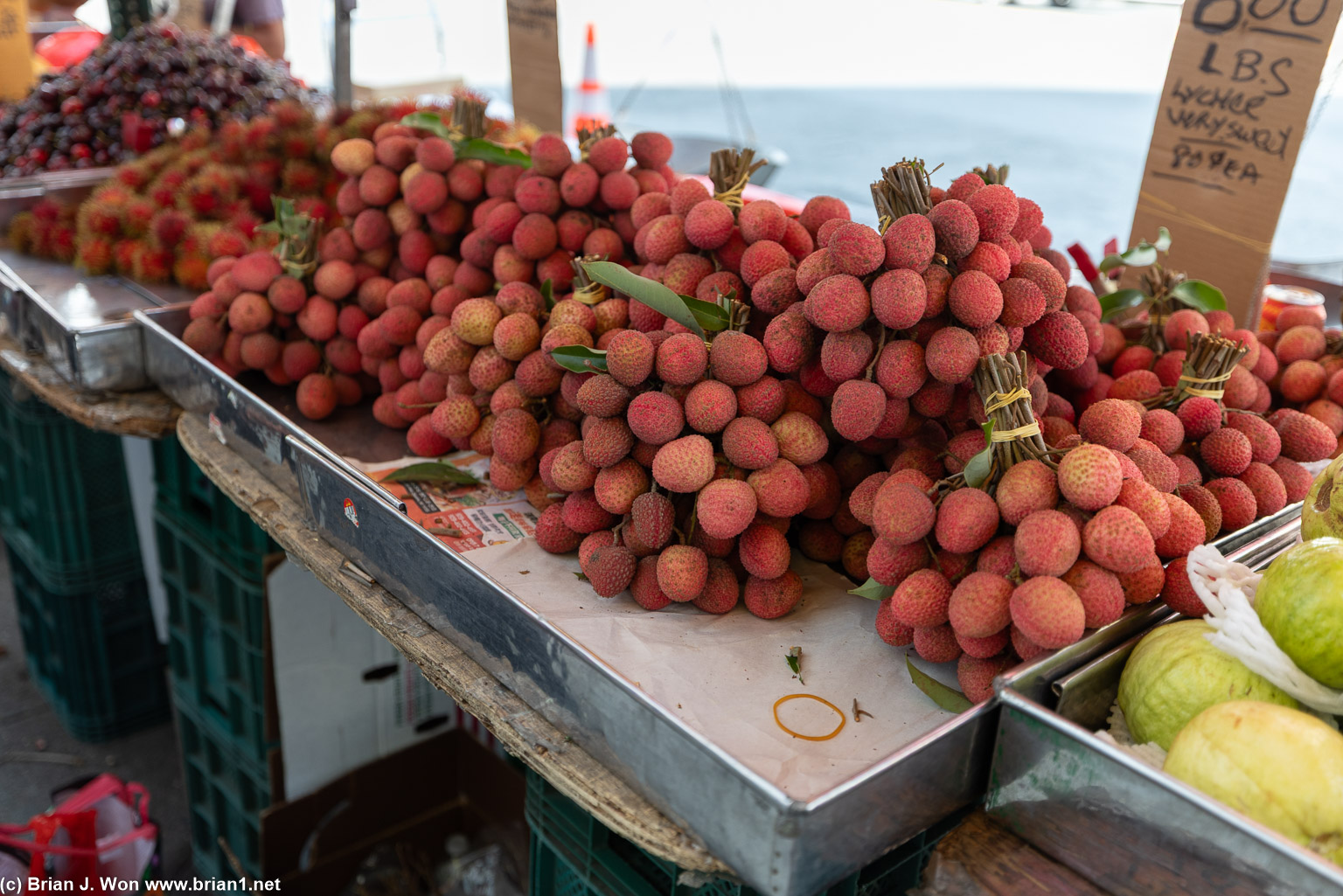 Lychee for sale.