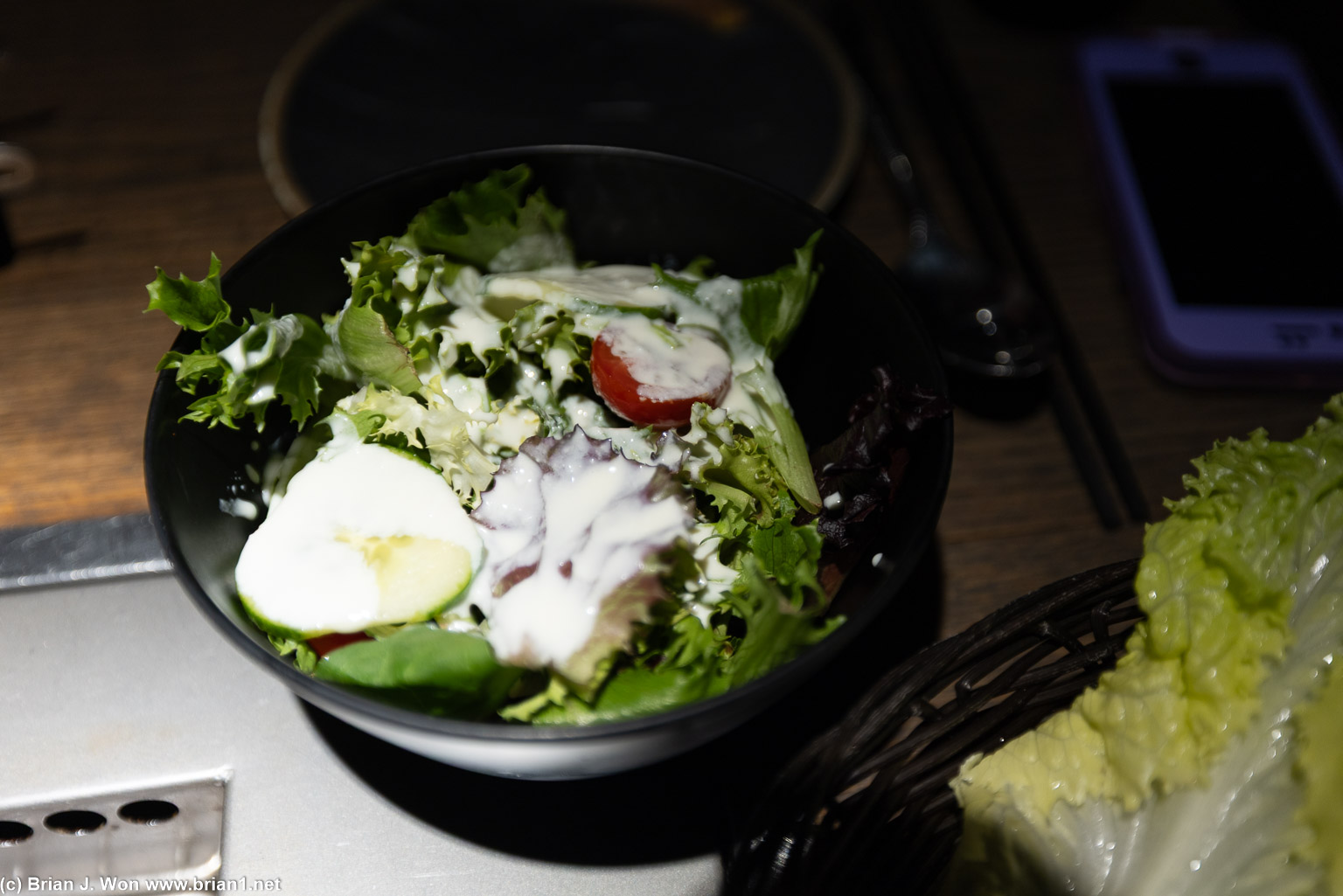 Salad was good, not that you do kbbq for the salad.