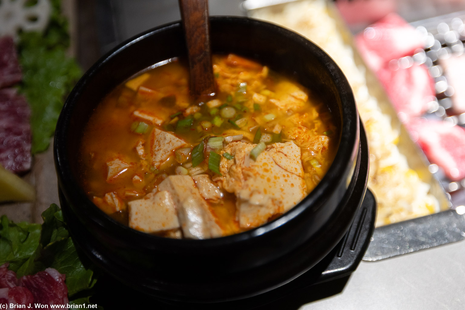 Tofu soup.