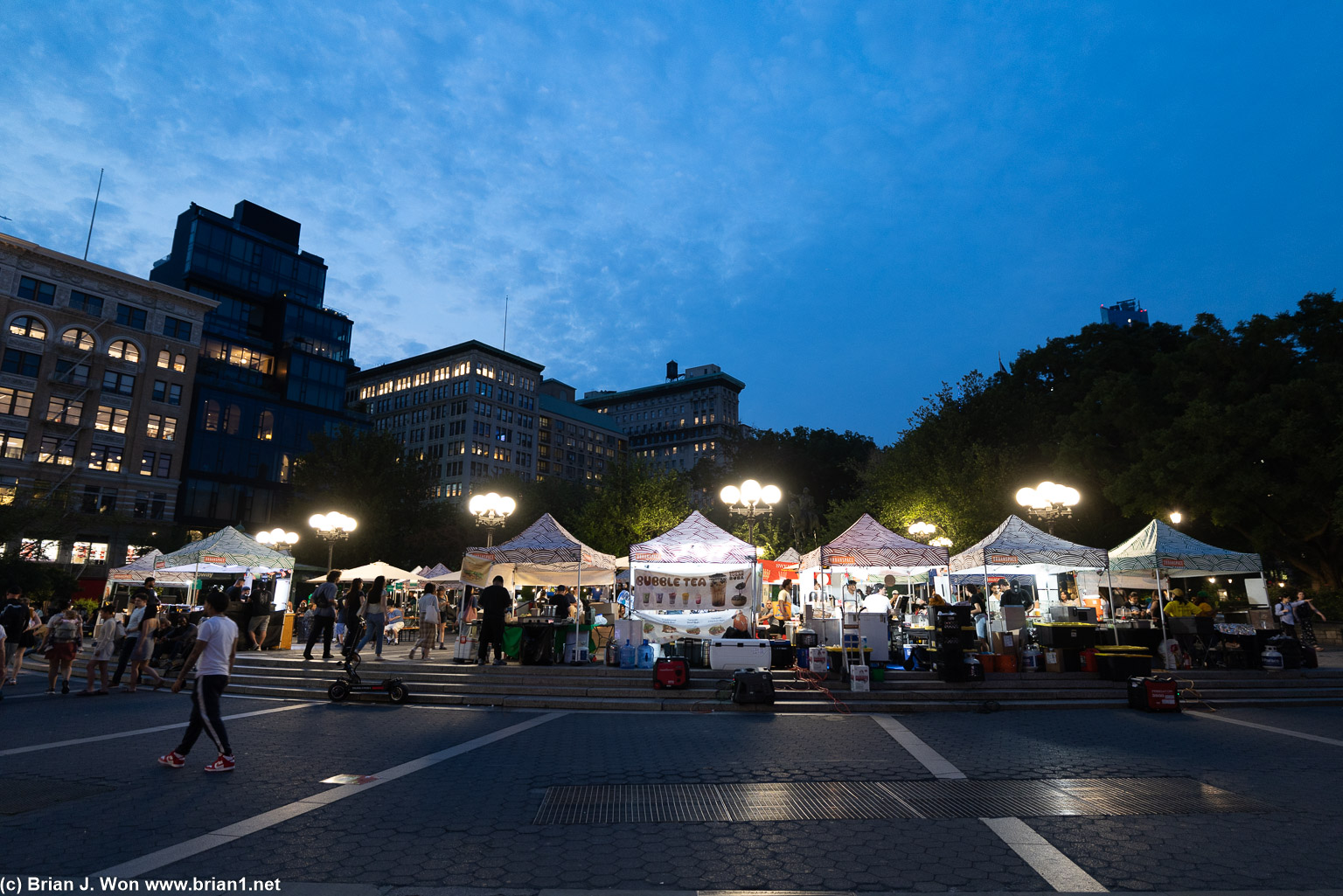 Union Square night market.