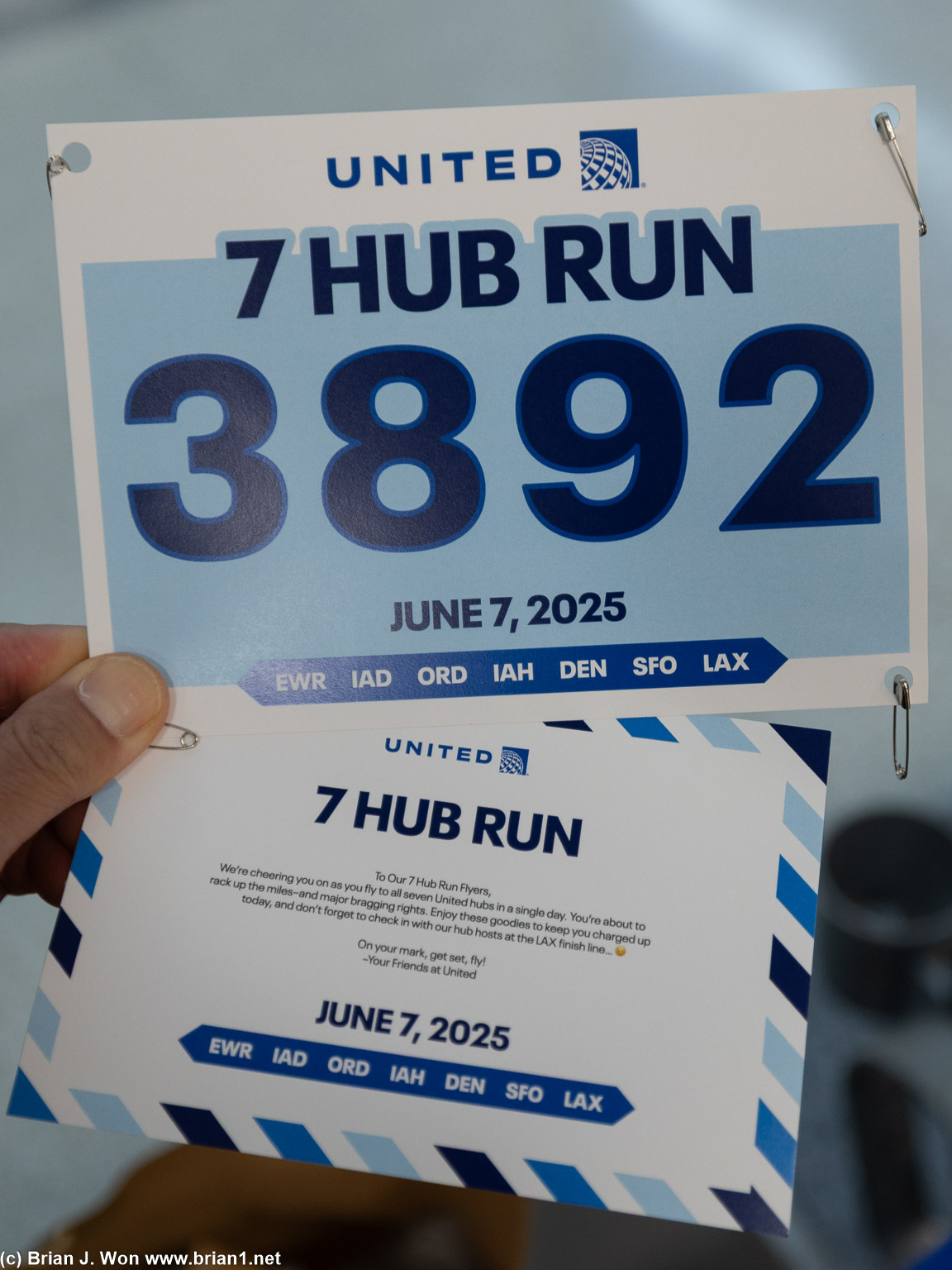 3892 = the miles we'd be flying today.