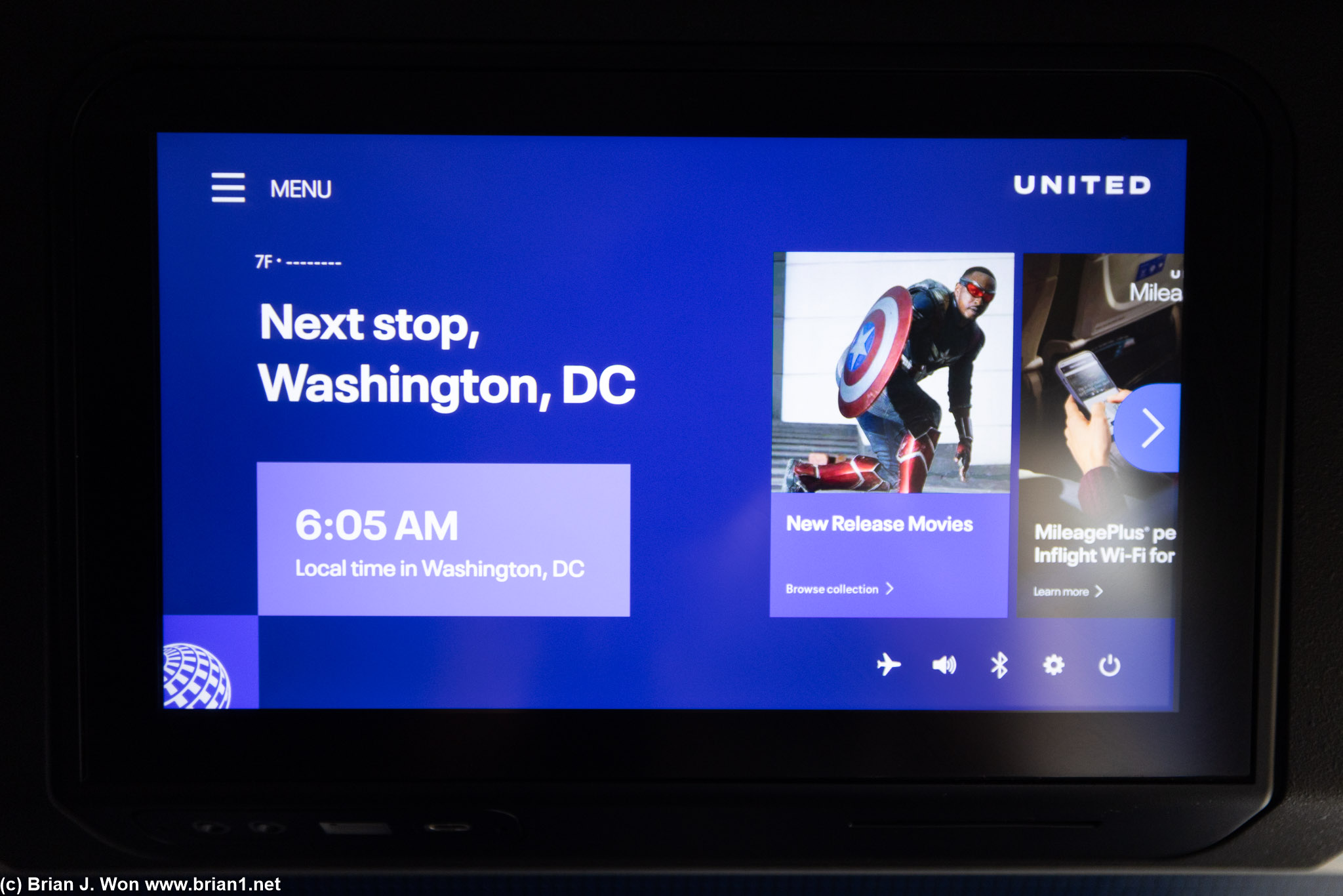 Flight #1: UA 1366, EWR-IAD.