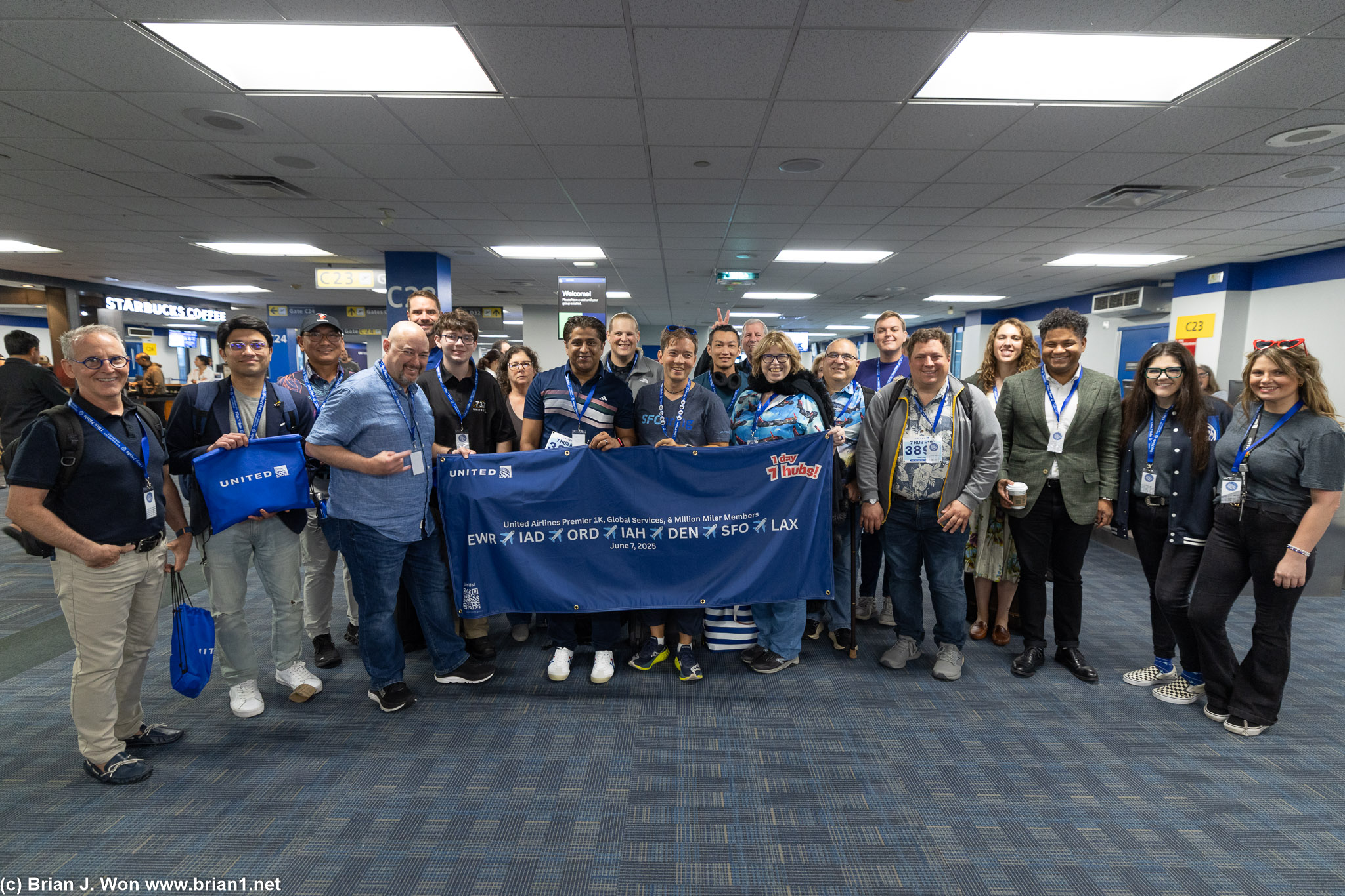 Lost a few for the IAD group photo, not sure where they wandered off to.