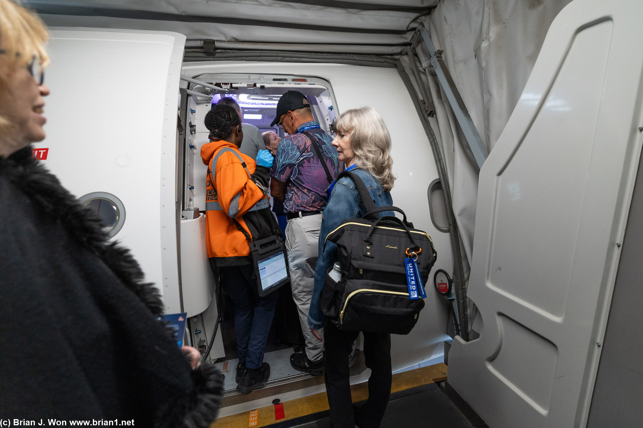 Boarding flight #2, UA 2440, IAD-ORD.