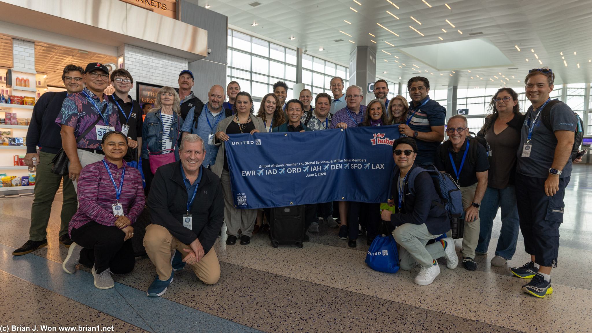 23 plus 2 from United's staff at IAH. A few were still on the tarmac...
